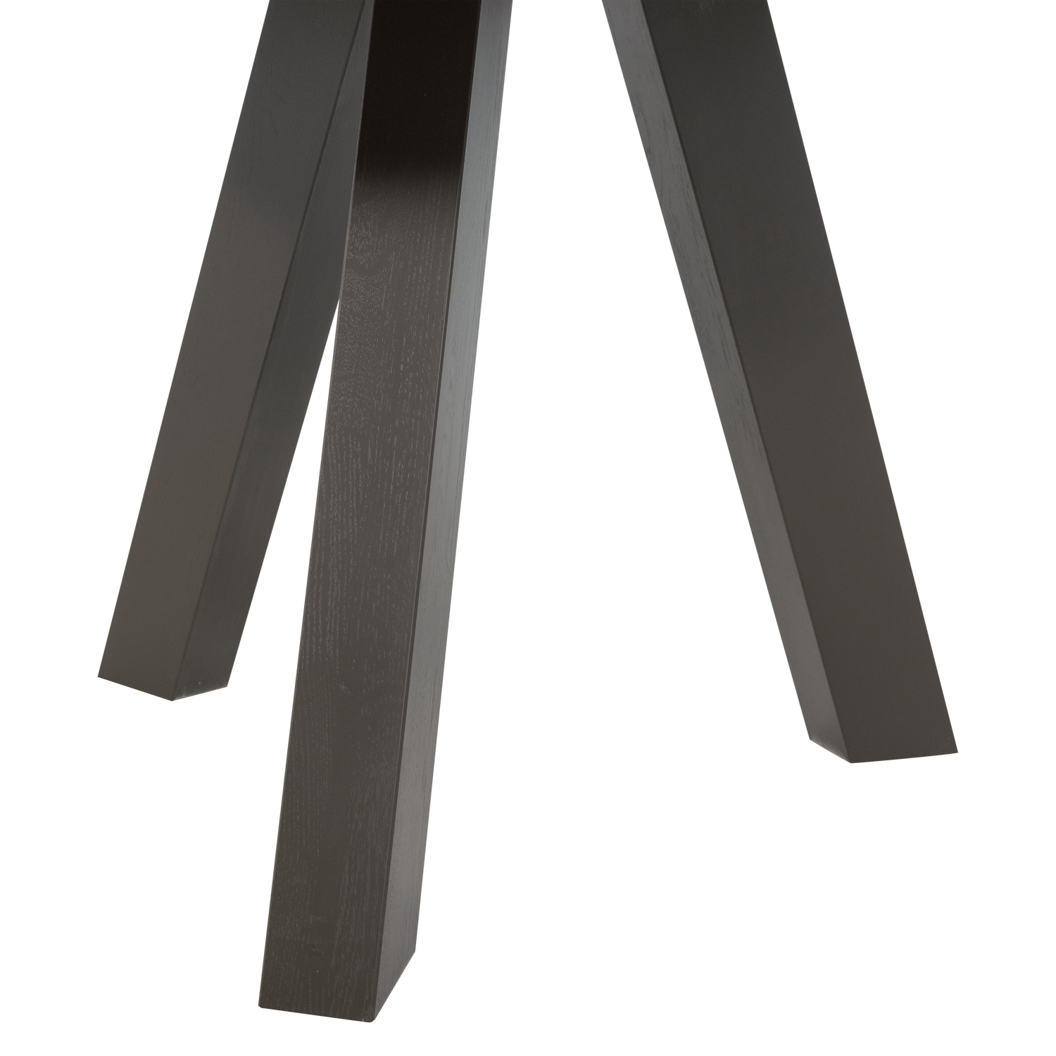 Okrúhly stôl RHONDA TRIO z tmavohnedého dubového dreva