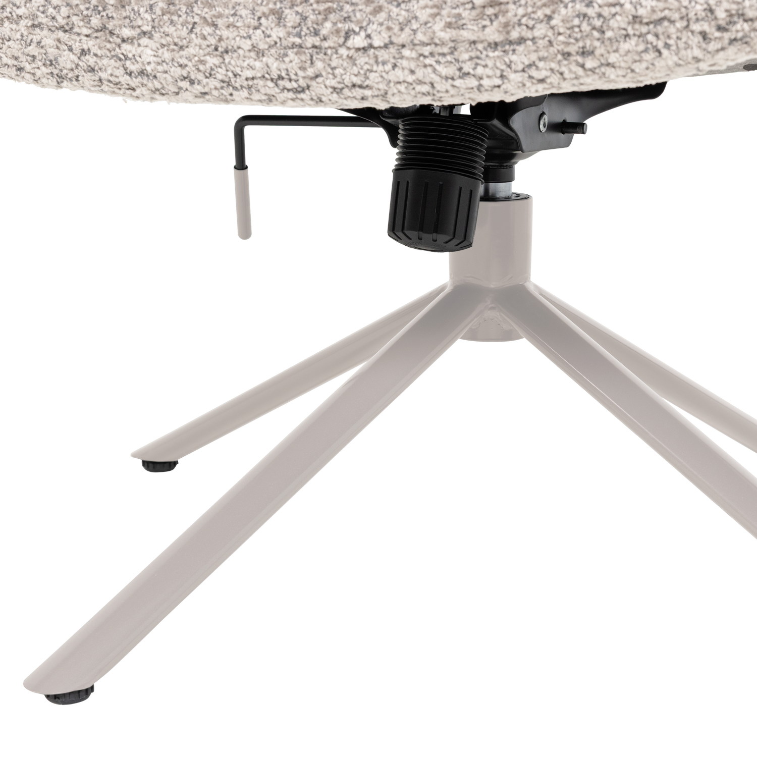 Otočný fotel SOREN šedý