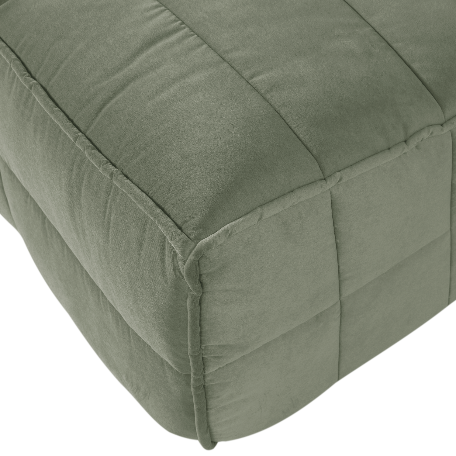 Sofa zamatová CLUSTER BENCH - modul 3-osobový pistáciový