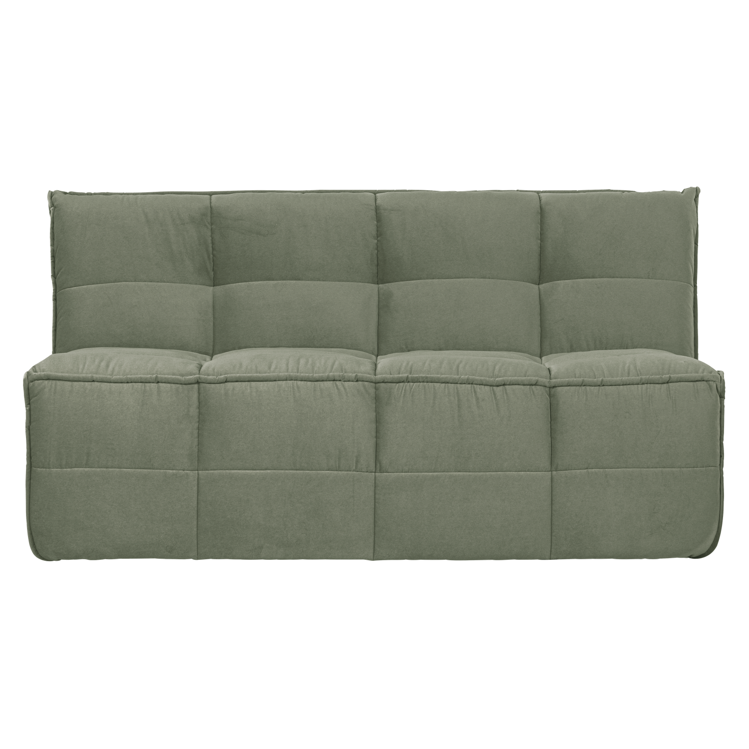Sofa zamatová CLUSTER BENCH - modul 3-osobový pistáciový