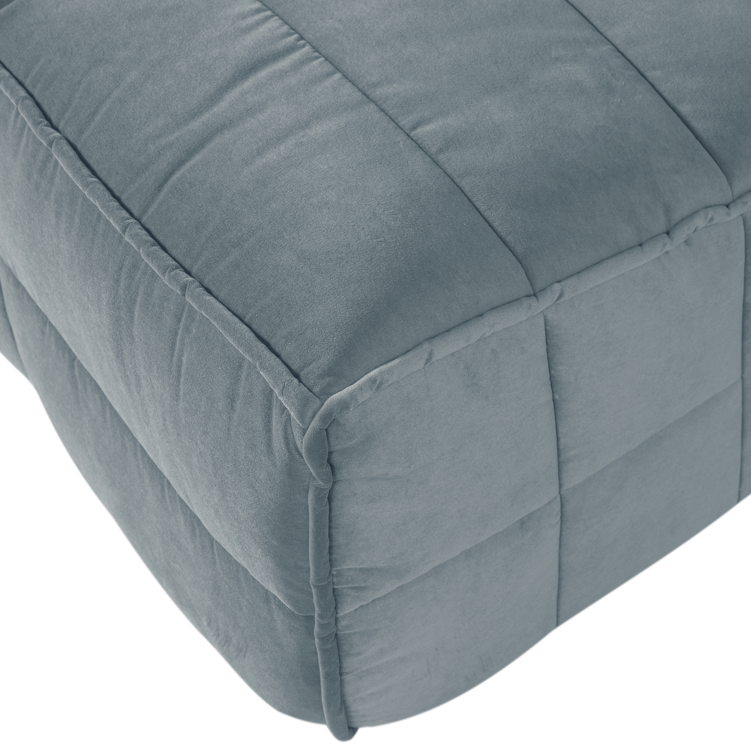 Sofa aksamitná CLUSTER BENCH - modul 3-osobový tyrkysový