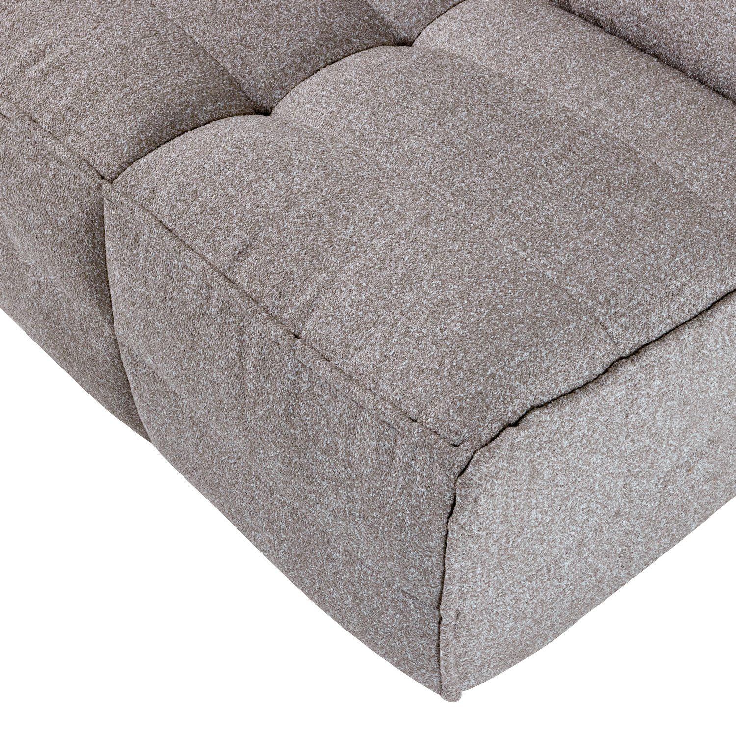 Fotel / modul CLUSTER šedý bouclé
