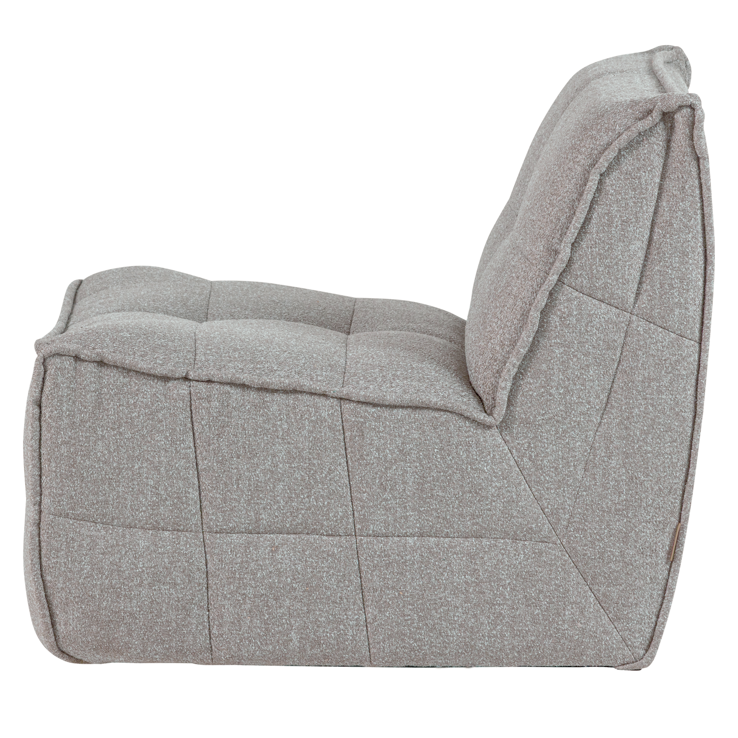 Chair / module CLUSTER gray bouclé