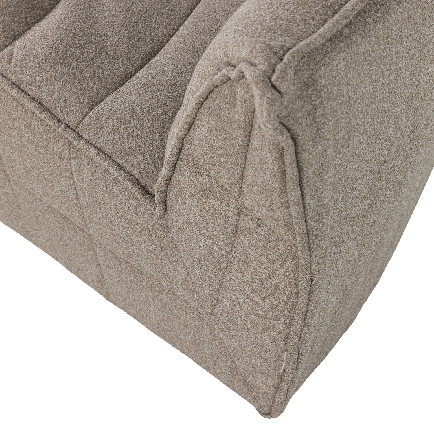 Sofa CLUSTER - modulárny rohový béžový bouclé