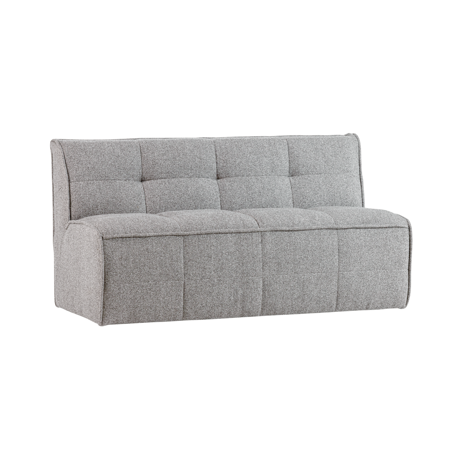 Sofa CLUSTER BENCH - modul 3-osobový šedý bouclé