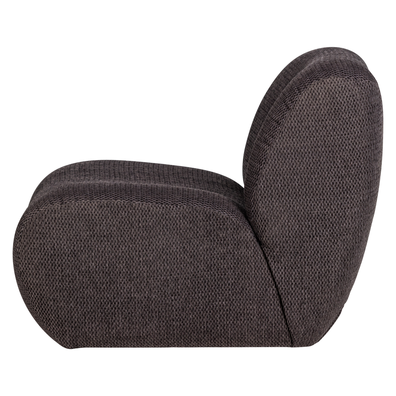 NOMU Armchair in Anthracite Chenille