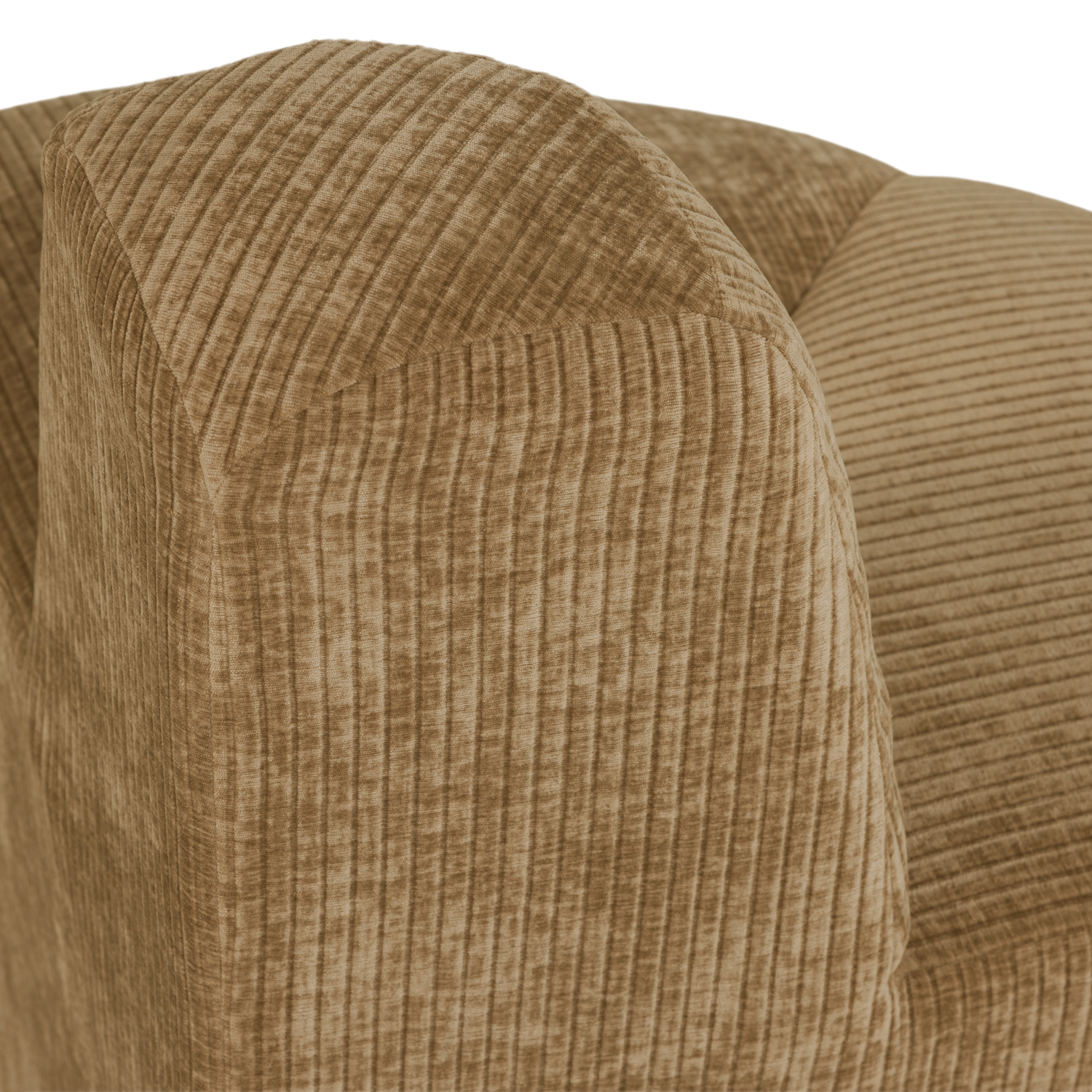 Modulárna pohovka MOJO BENCH - zaoblený rohový prvok medový zamat