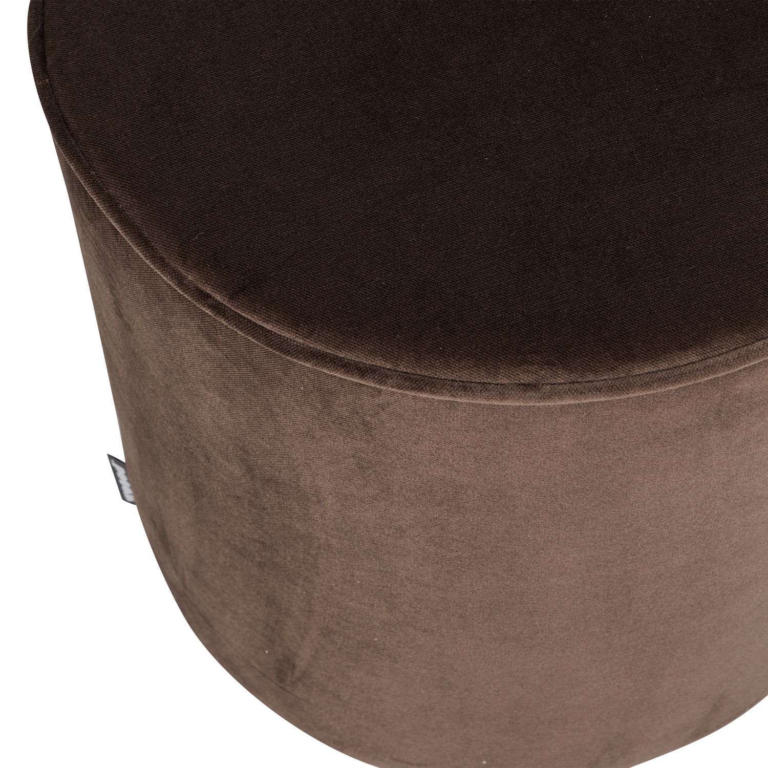 Chocolate Velvet Pouf SARA