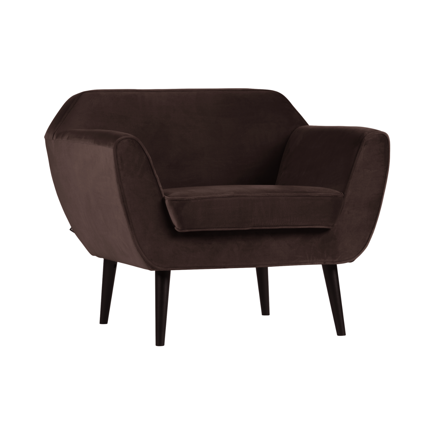 Chocolate Velvet Armchair ROCCO