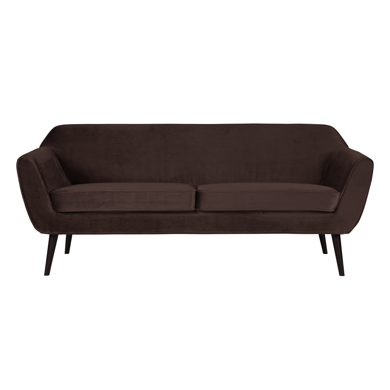 Sofa zamatová 2,5-miestna ROCCO čokoládová