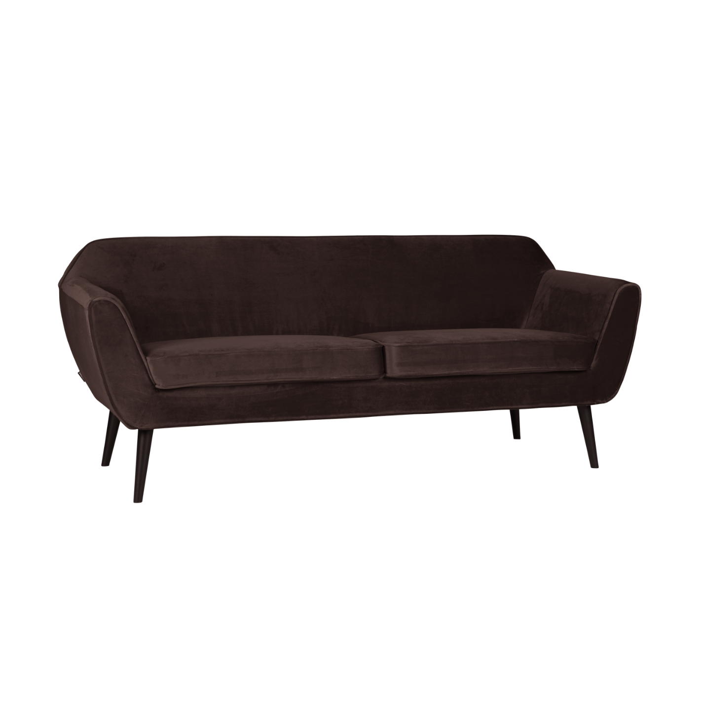 Sofa zamatová 2,5-miestna ROCCO čokoládová