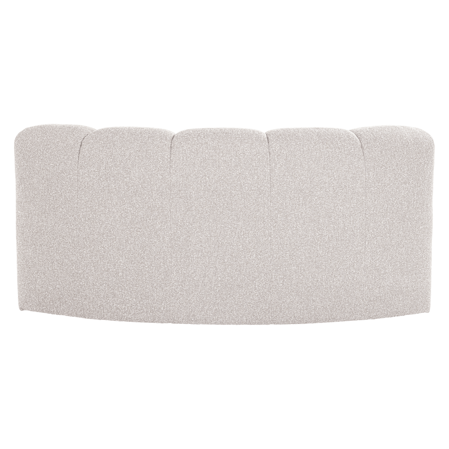 Modulárna pohovka MOJO - rohový prvok polokruhový ecru bouclé