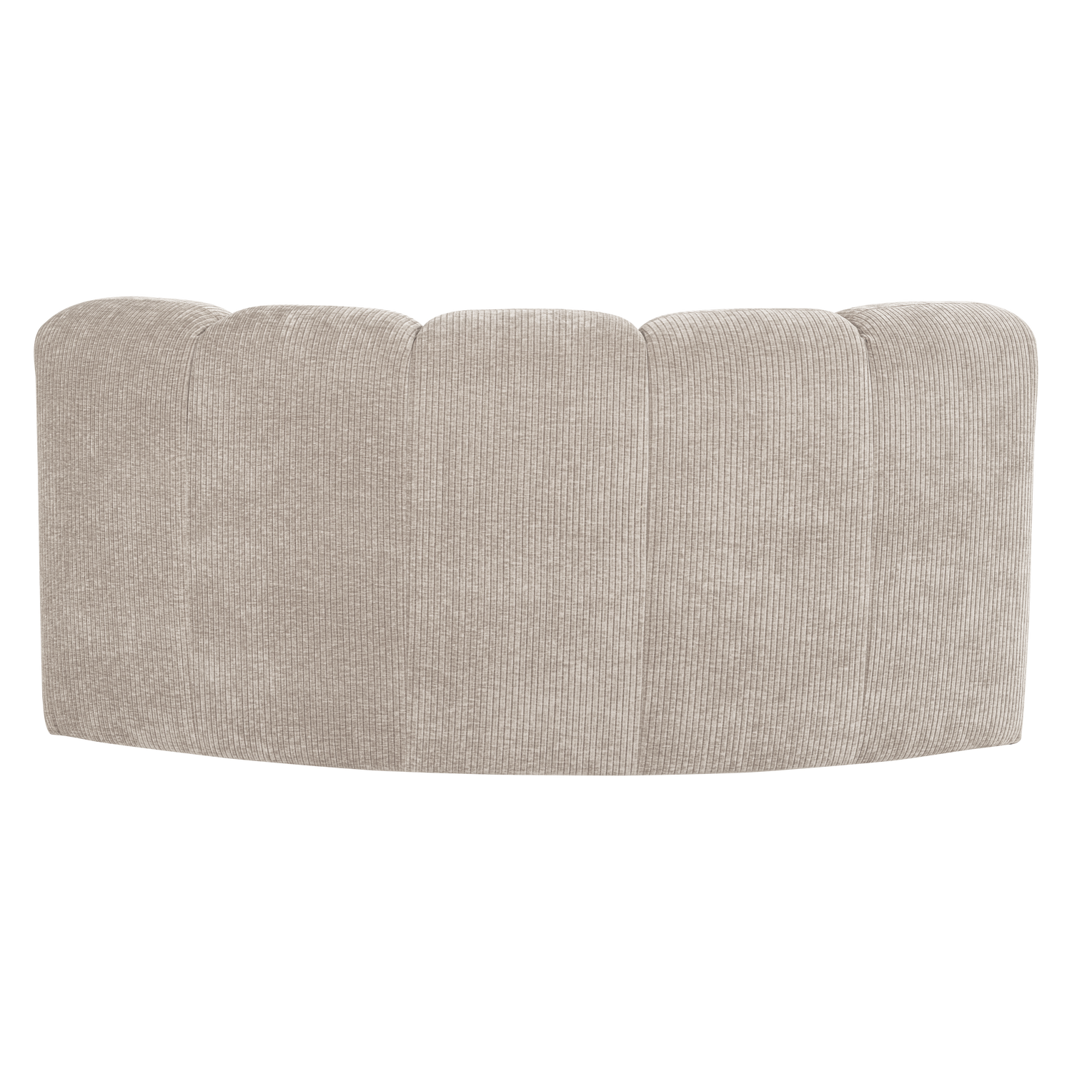 MOJO Modular Sofa - Curved Corner Element in Ecru Corduroy