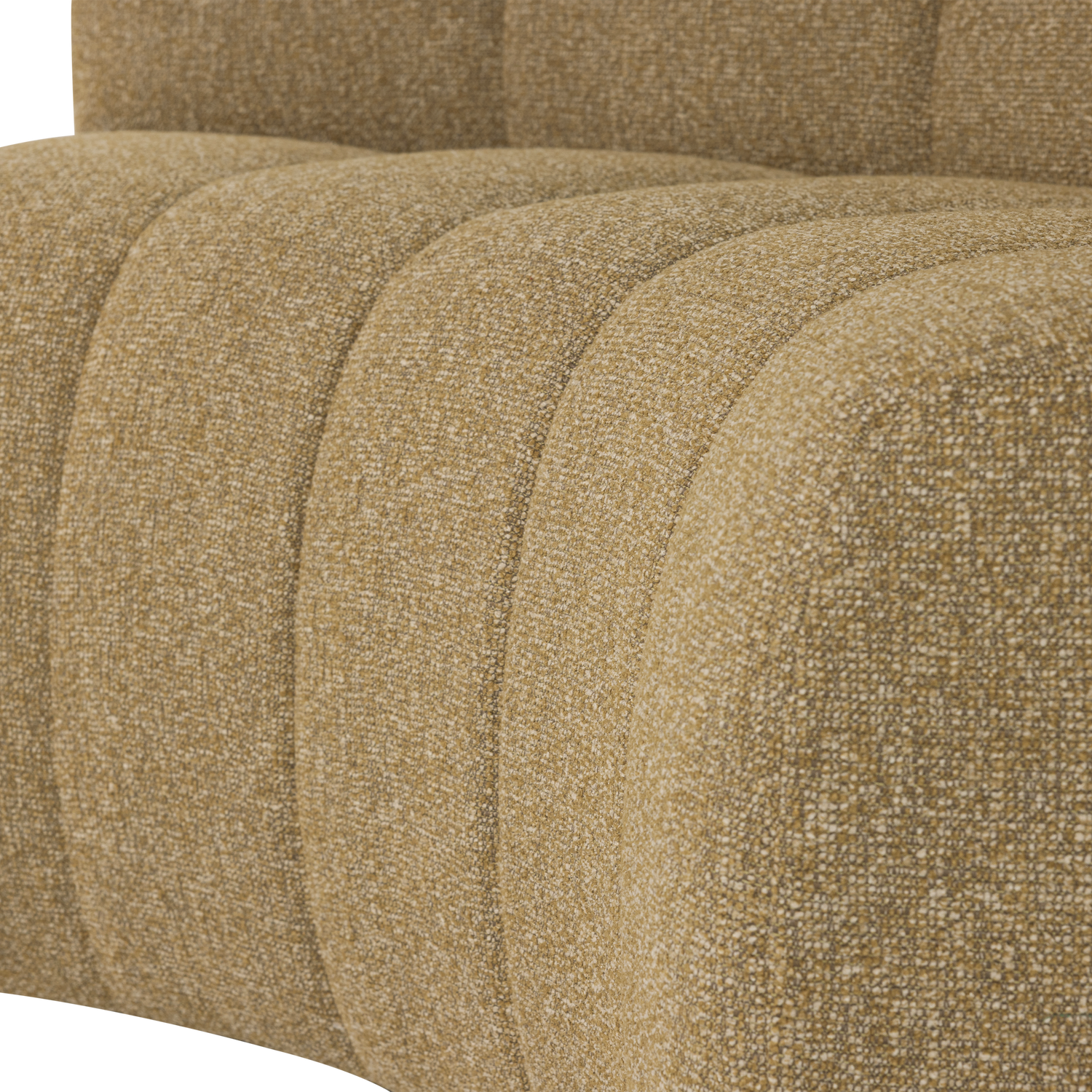 MOJO Modular Sofa - Honey Bouclé Curved Corner Element