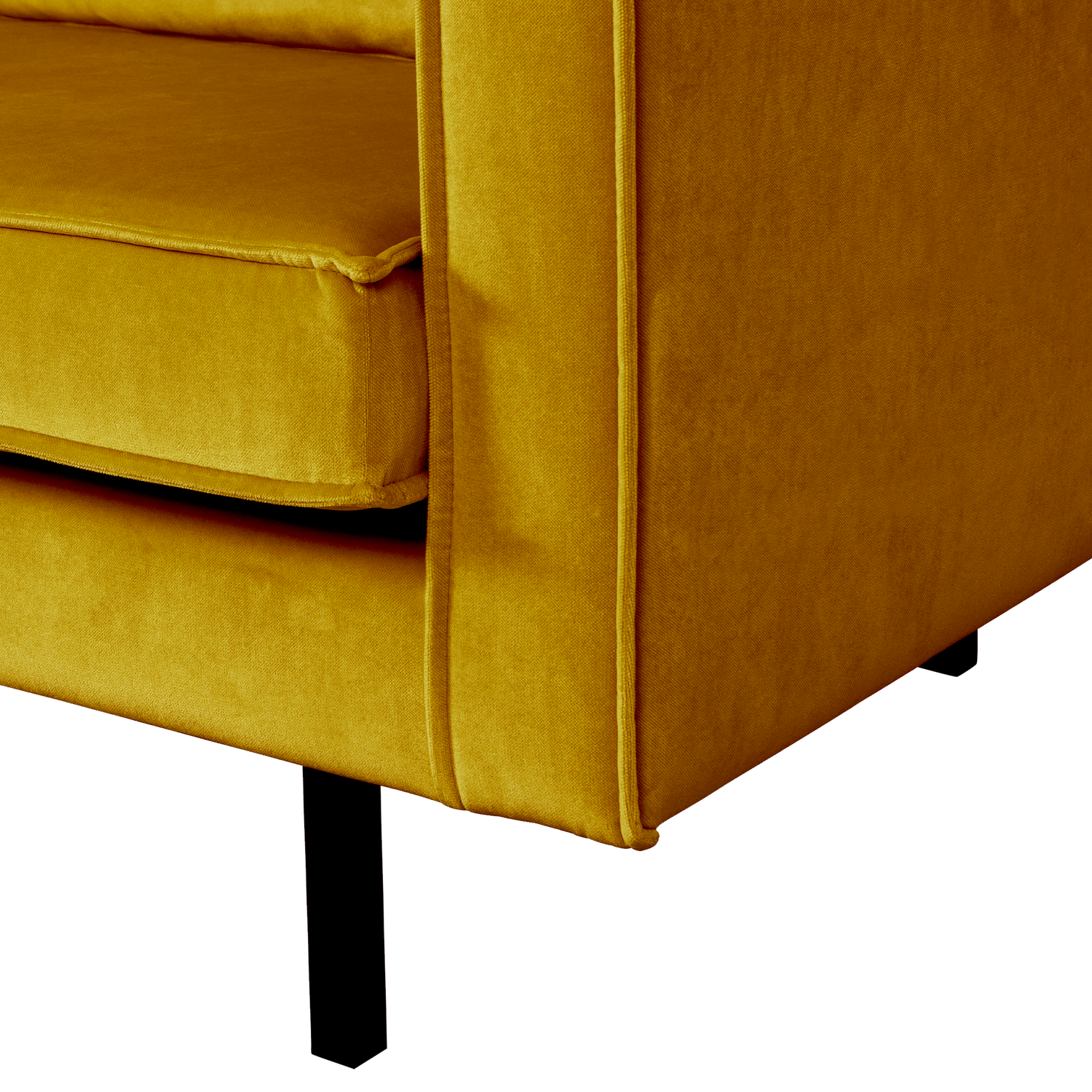 Sofa zamatová 2-osobová RODEO horčicová