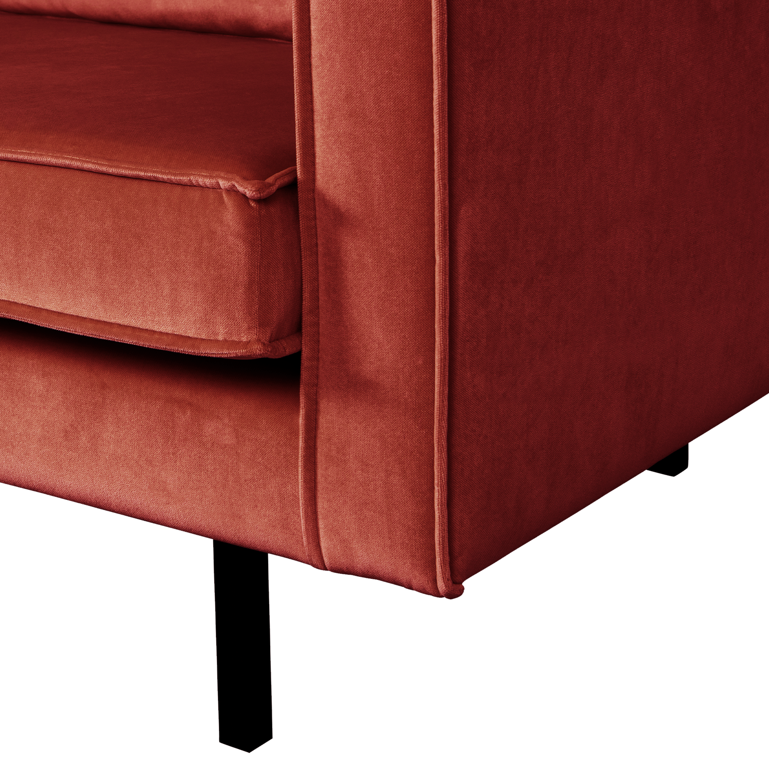 Sofa zamatová 2-osobová RODEO gaštanová