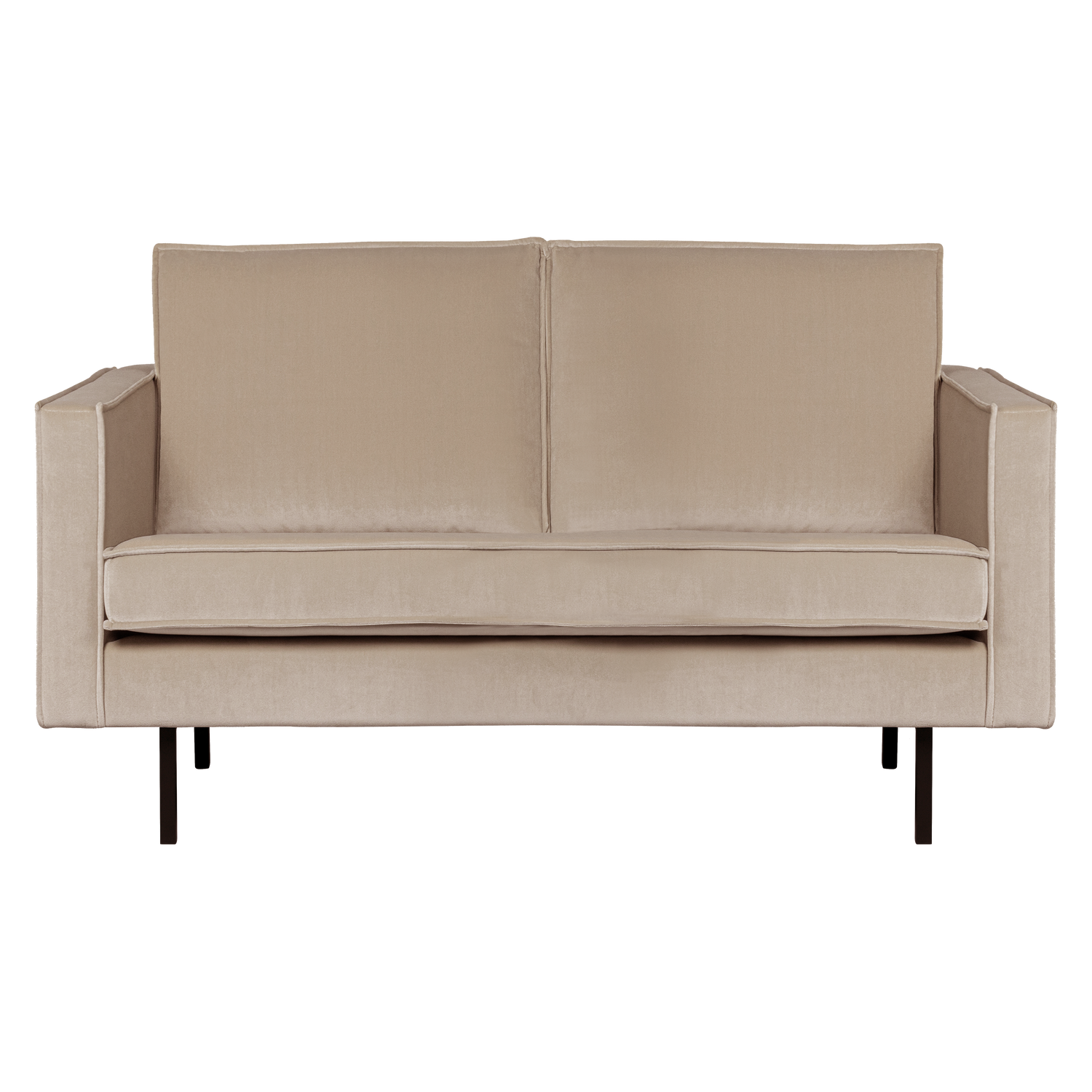 Sofa z jemného velúru 2-osobová RODEO khaki