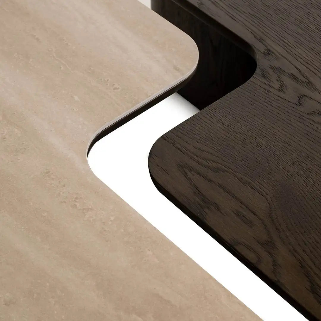 Súprava kávových stolíkov NANDO dubová dyha