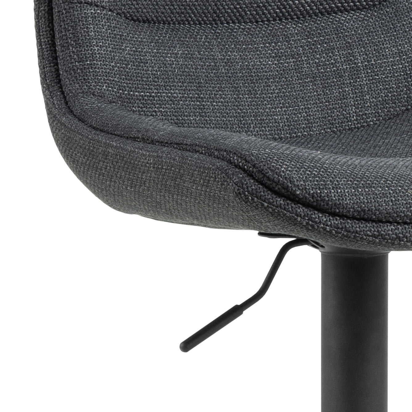 Súprava barových stoličiek ADISA šedá s čiernym podstavcom