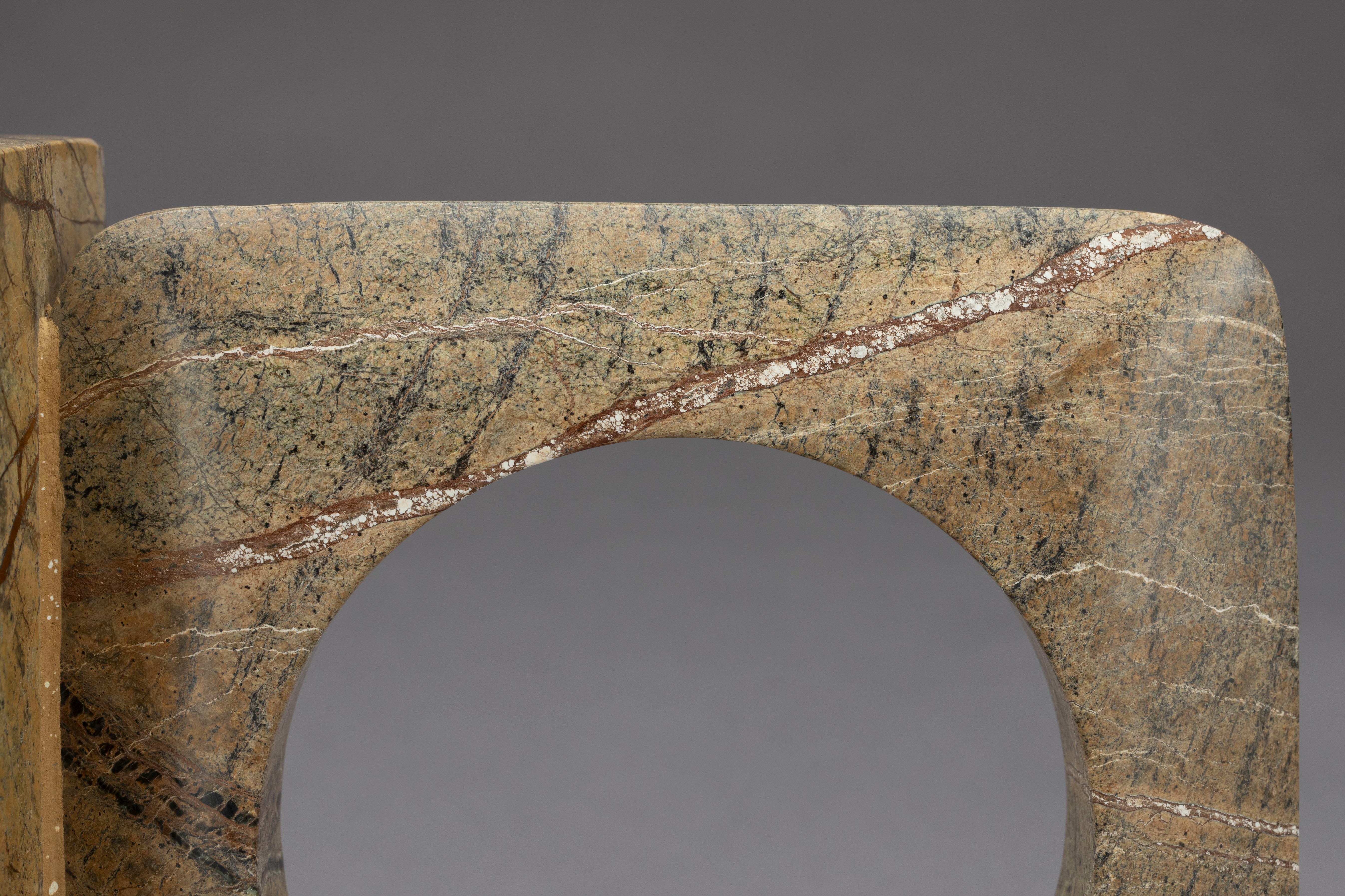 SATPURA Brown Marble Bookend Set