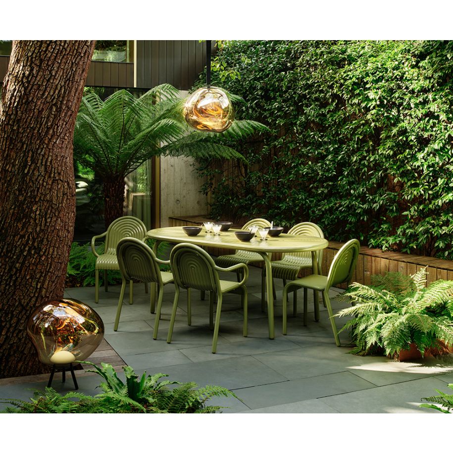 Prenosná lampa LARGE MELT medená