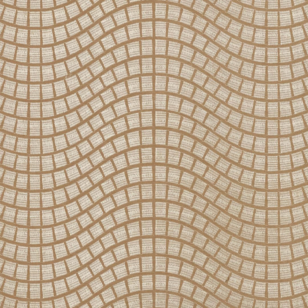 Tapeta z rastlinných vlákien s geometrickým vzorom ONSEN - BEIGE NATUREL béžová