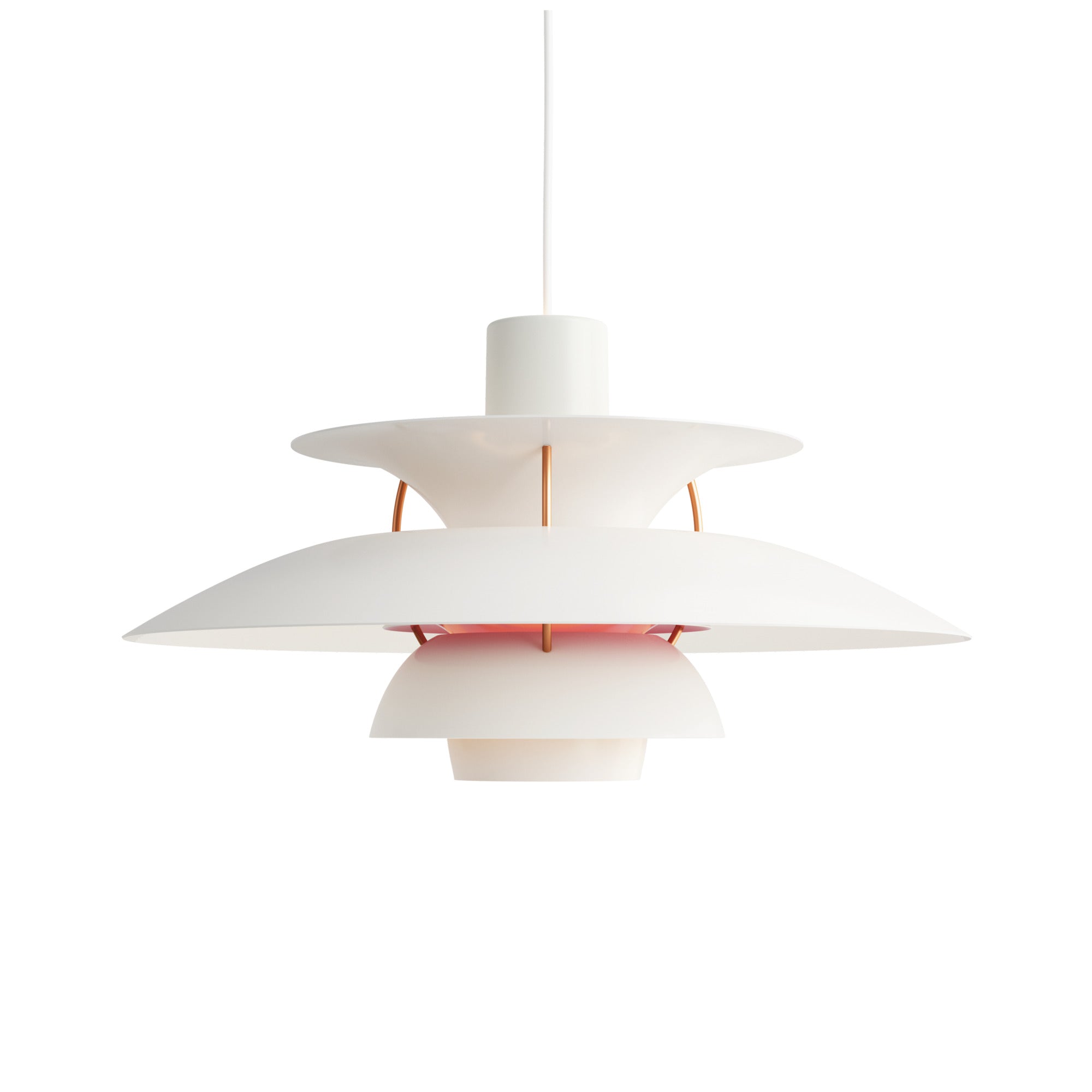Závesná lampa PH 5 moderná biela