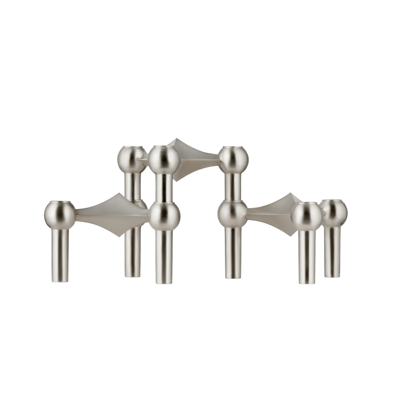 Súprava svietnikov STOFF NAGEL brúsený chróm