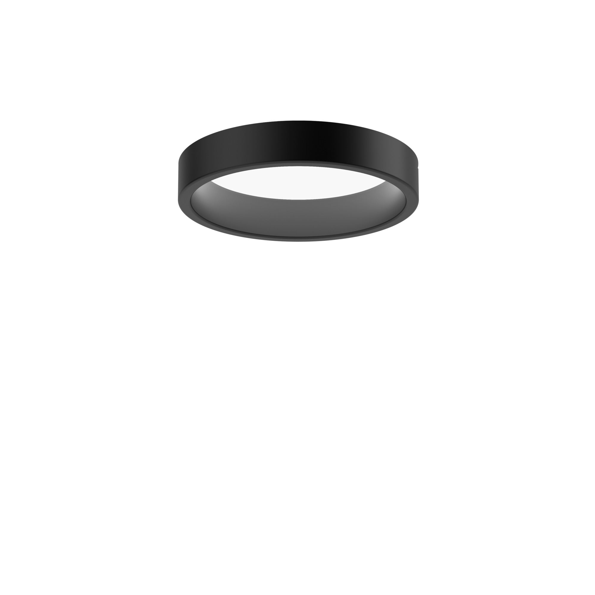Stropné podsvietenie LP CIRCLE SEMI-RECESSED čierne