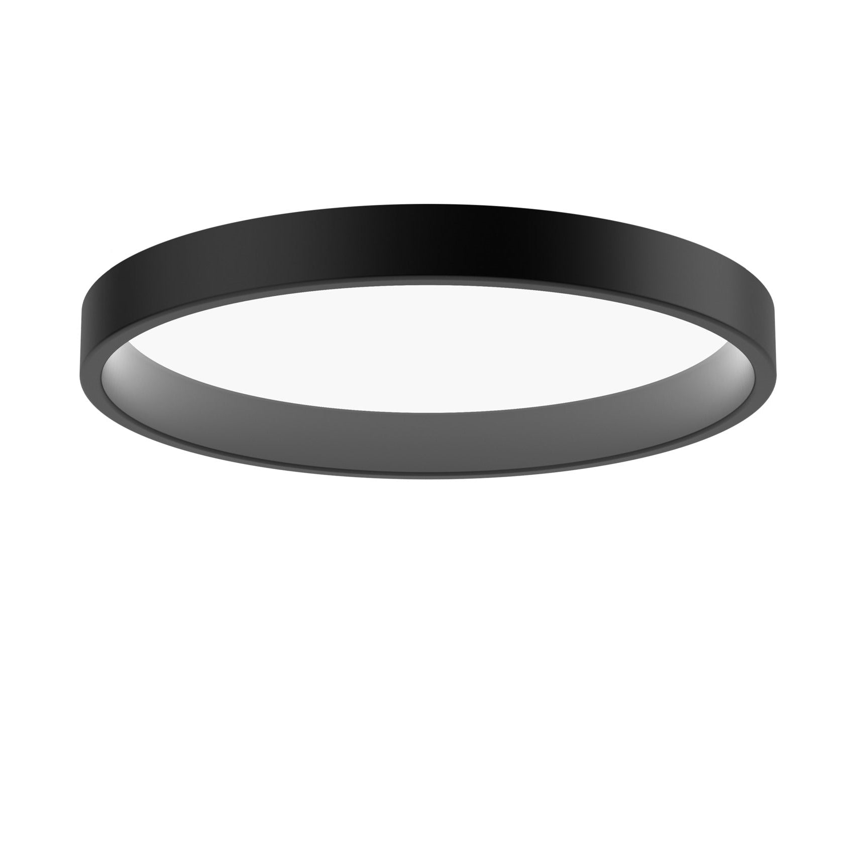 Stropné podsvietenie LP CIRCLE SEMI-RECESSED čierne
