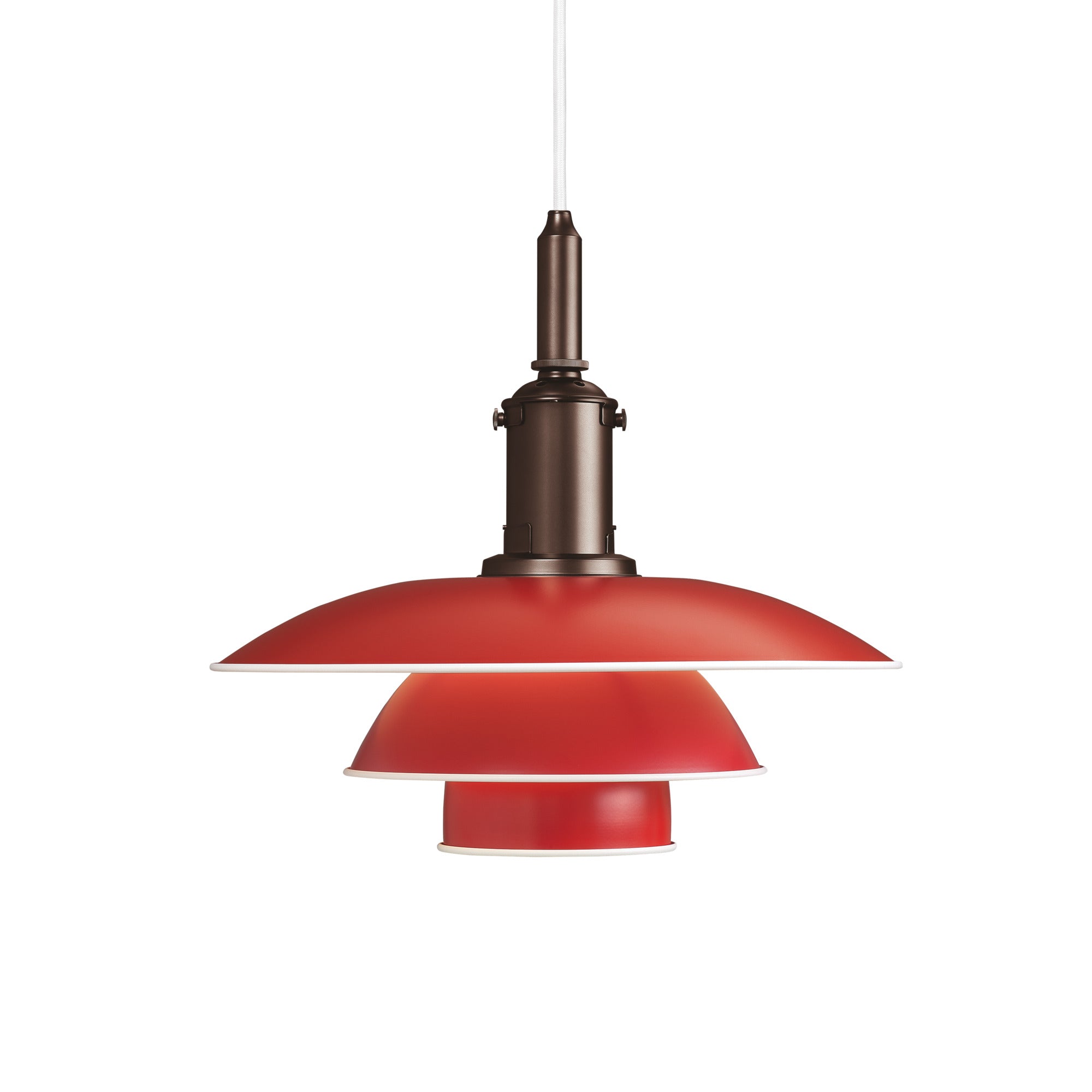 Závesná lampa PH 3½-3 METAL červená