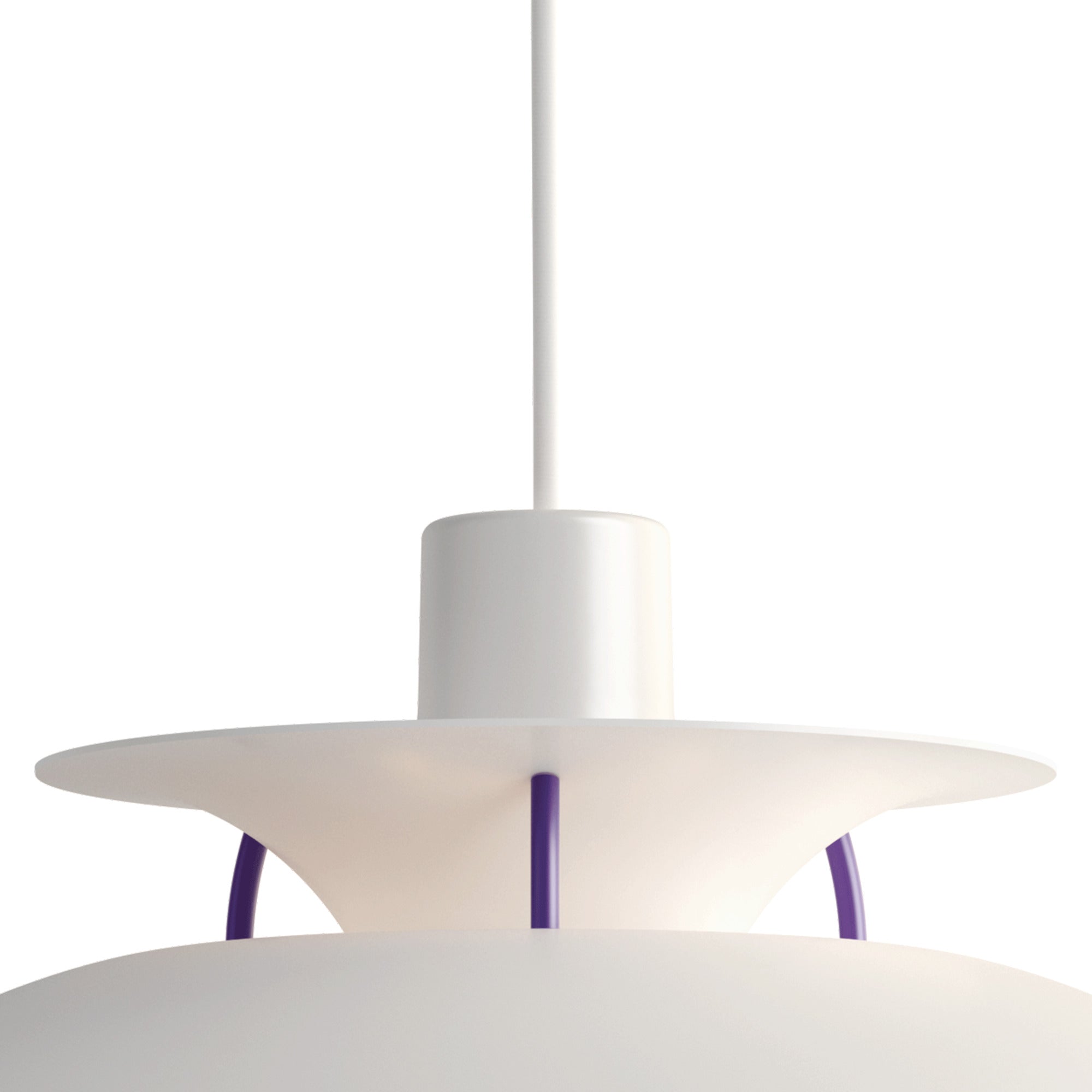 Závesná lampa PH 5 klasická biela