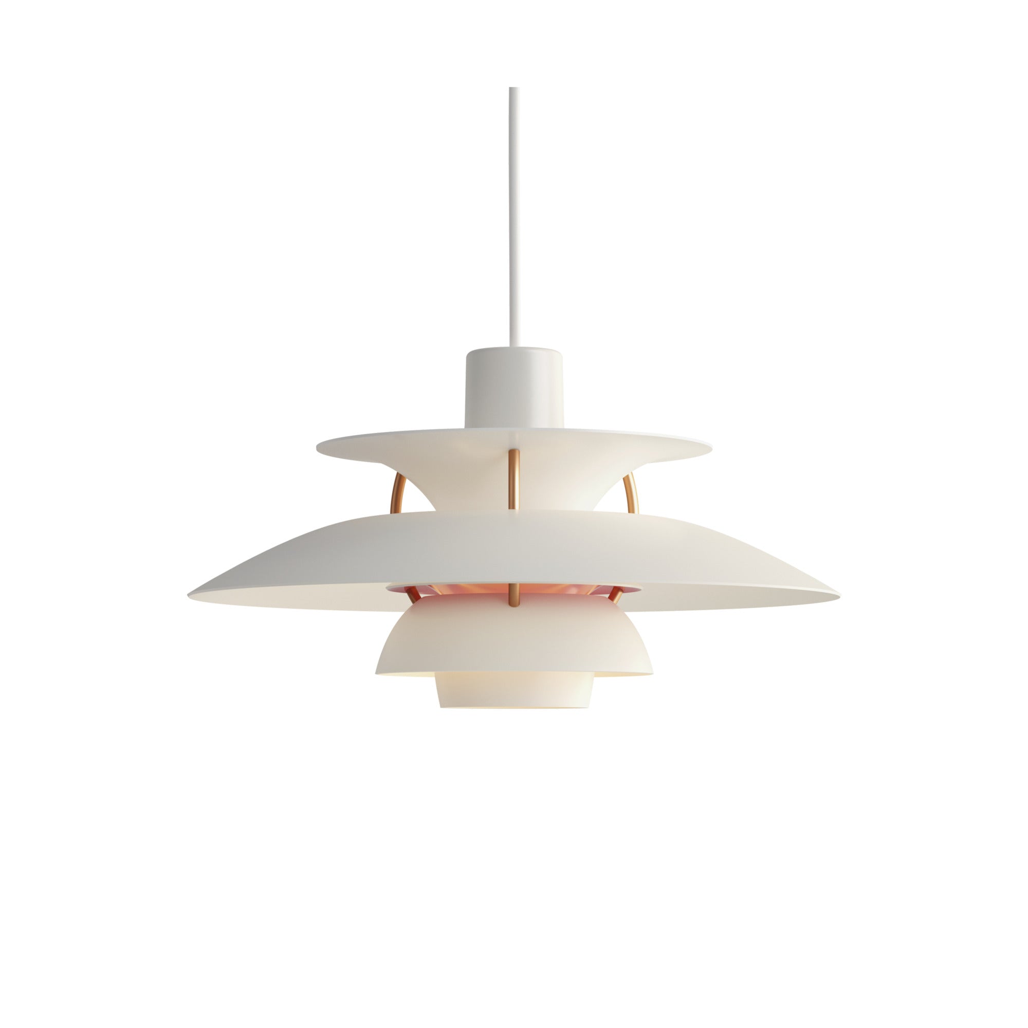 Závesná lampa PH 5 moderná biela
