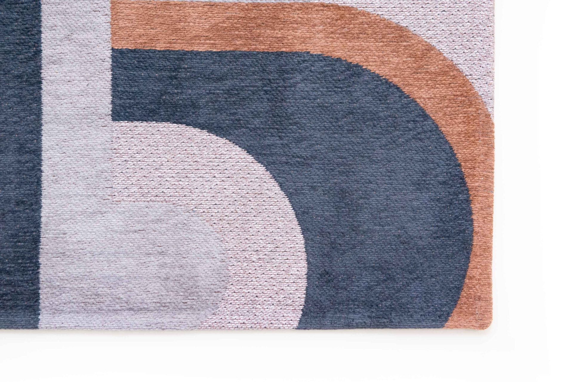 Camel Blue Beige-Blue Module rug