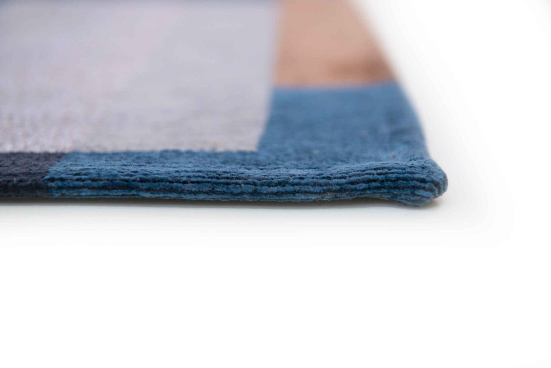 Camel Blue Beige-Blue Module rug