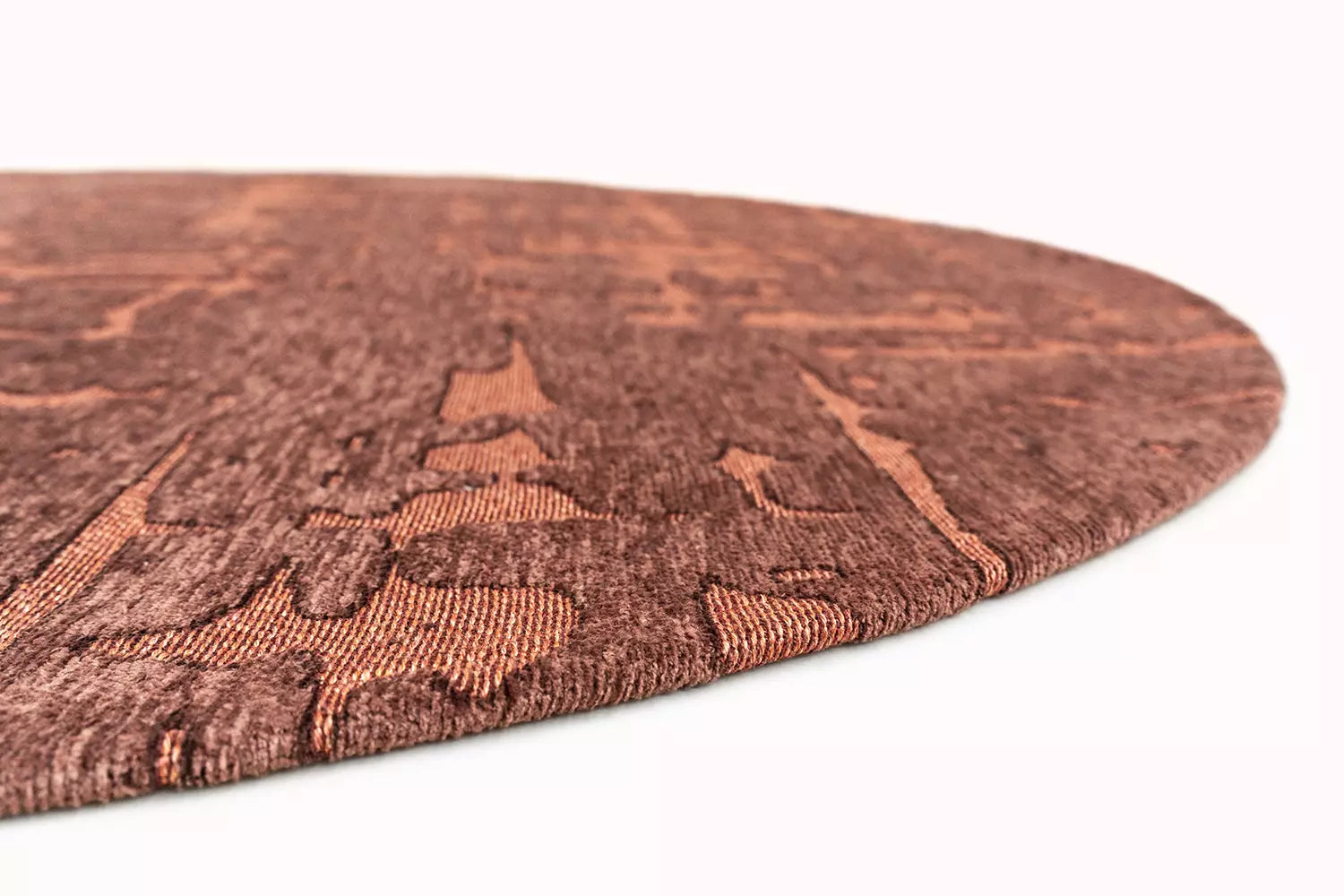 Ovalný koberec BAOBAB ZA COPPER lososový