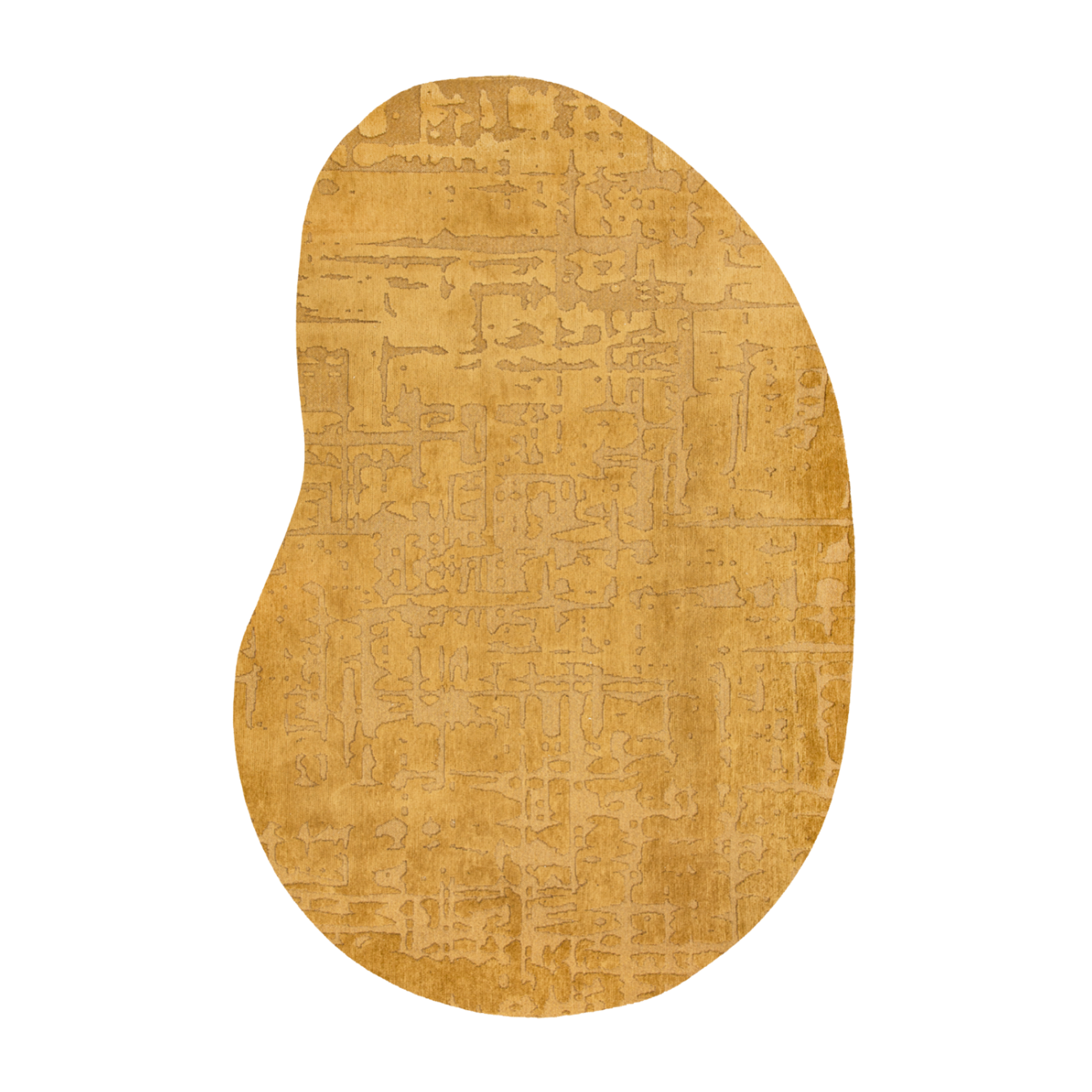 Oval Rug BAOBAB MADAGASCAR Yellow