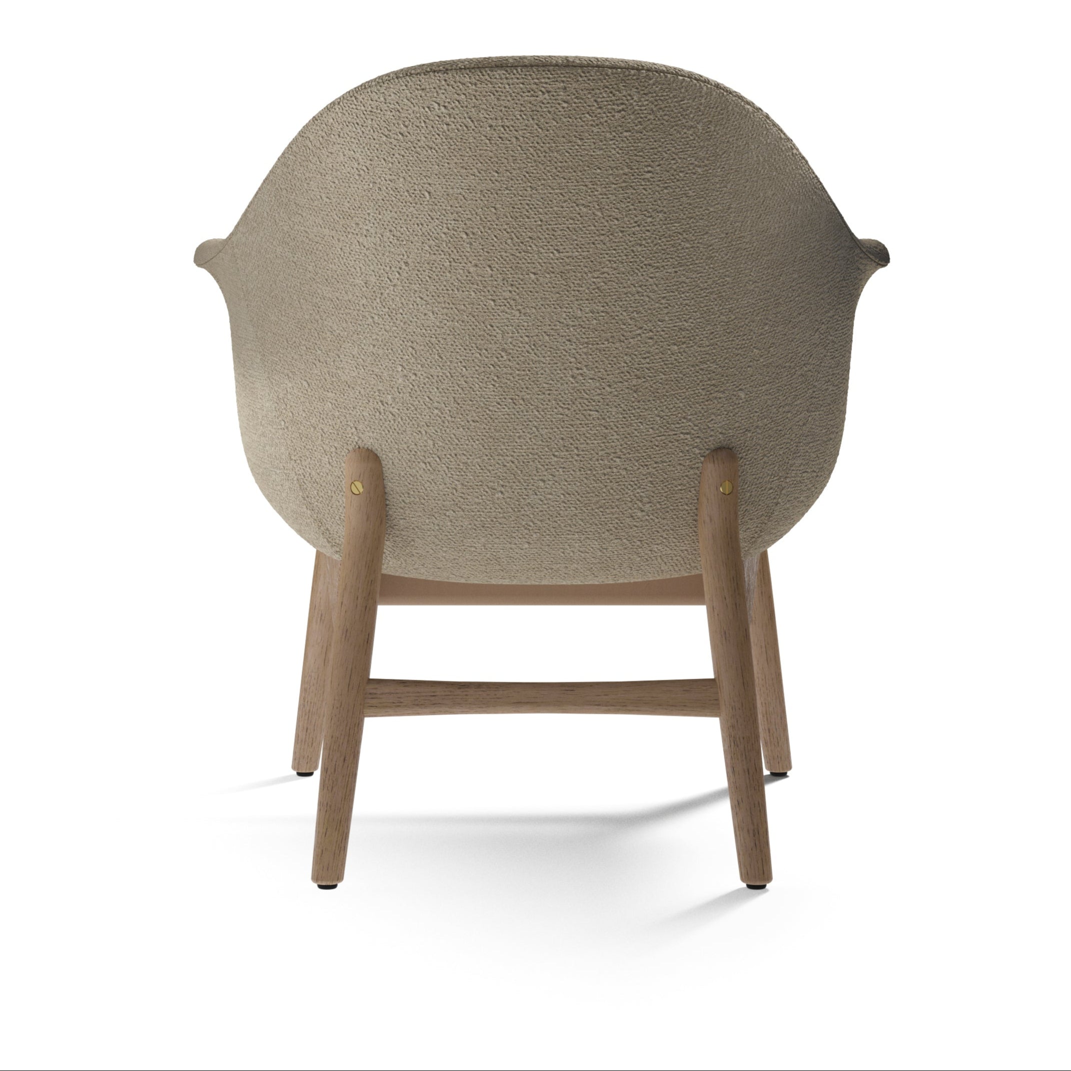 HARBOUR beige armchair with oak base