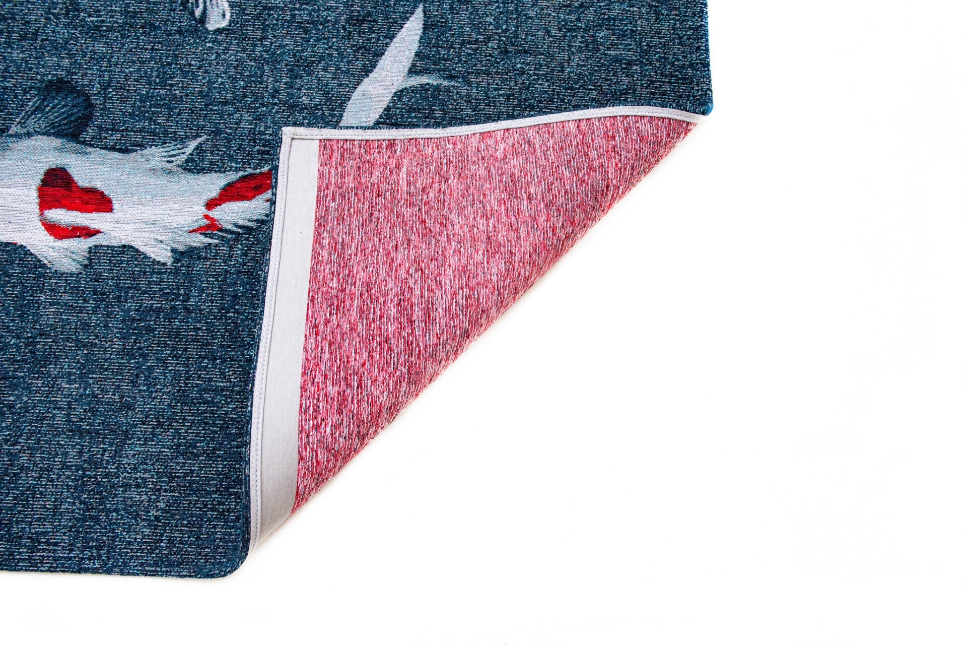 Koberec POP KOI JAPONSKÝ RYBNÍK modrý