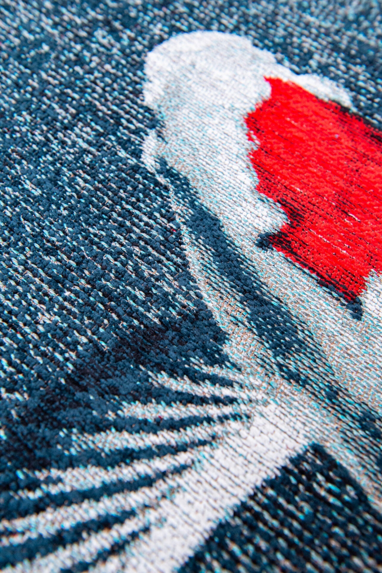 Koberec POP KOI JAPONSKÝ RYBNÍK modrý