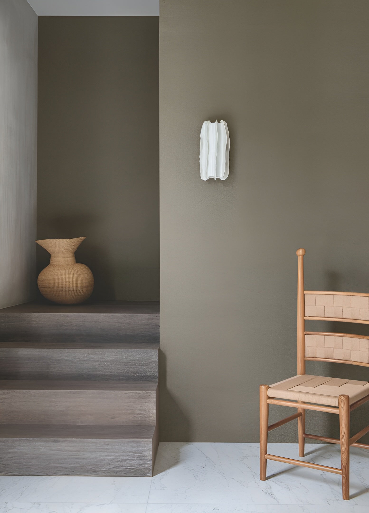 Structural wallpaper braid imitating raffia KIRA - WENGÉ brown