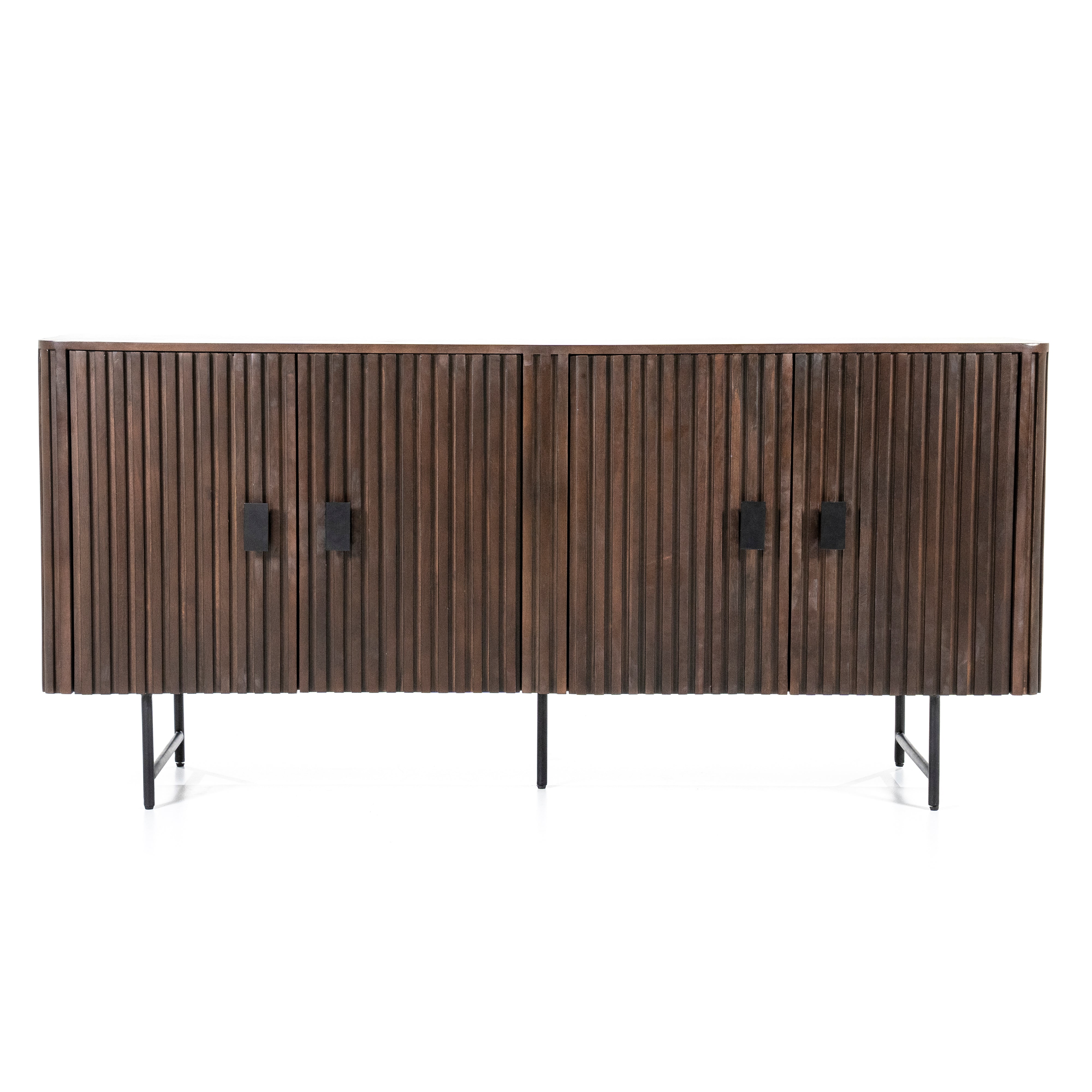 REMI chest of drawers dark brown mango wood