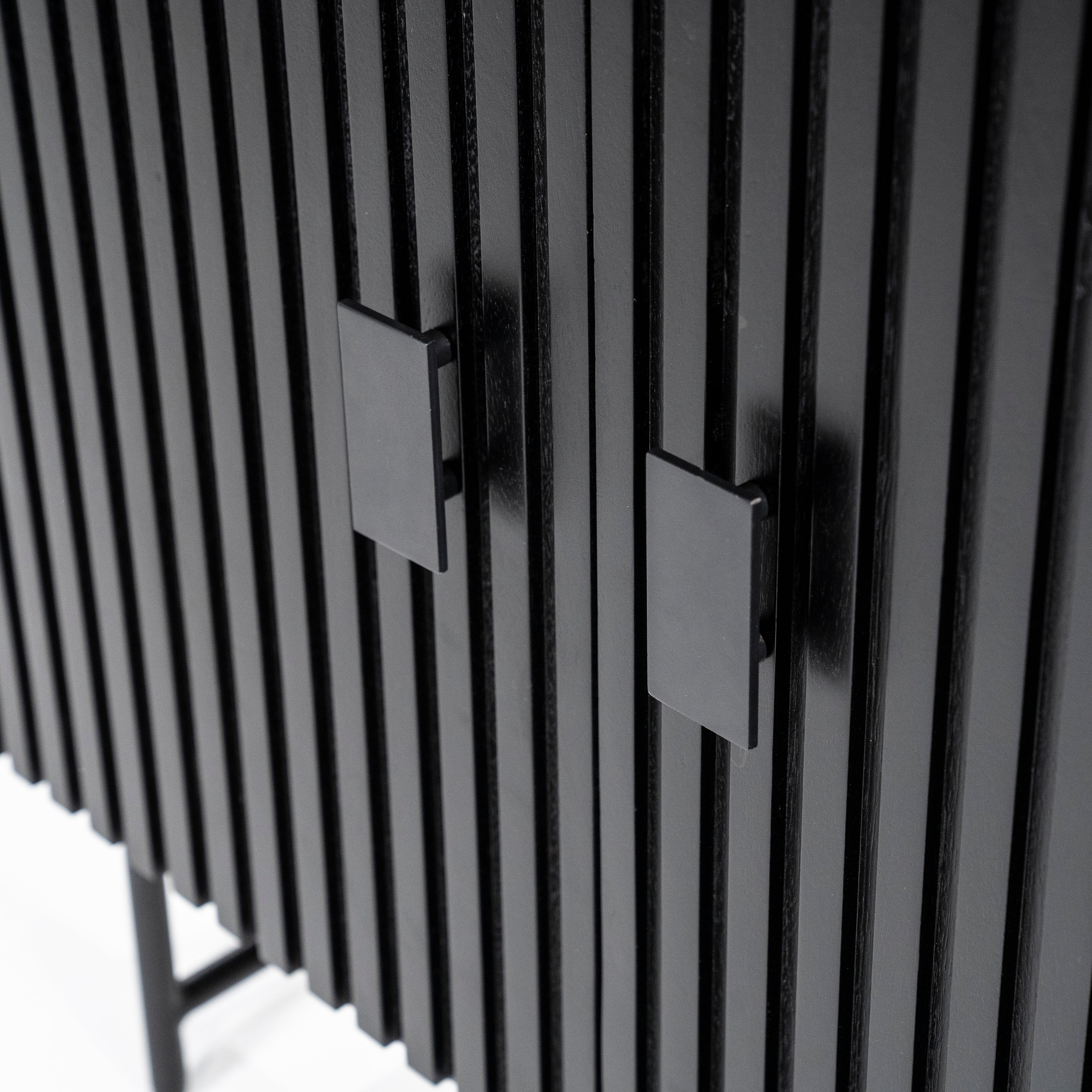 Regál REMI čierne mango drevo