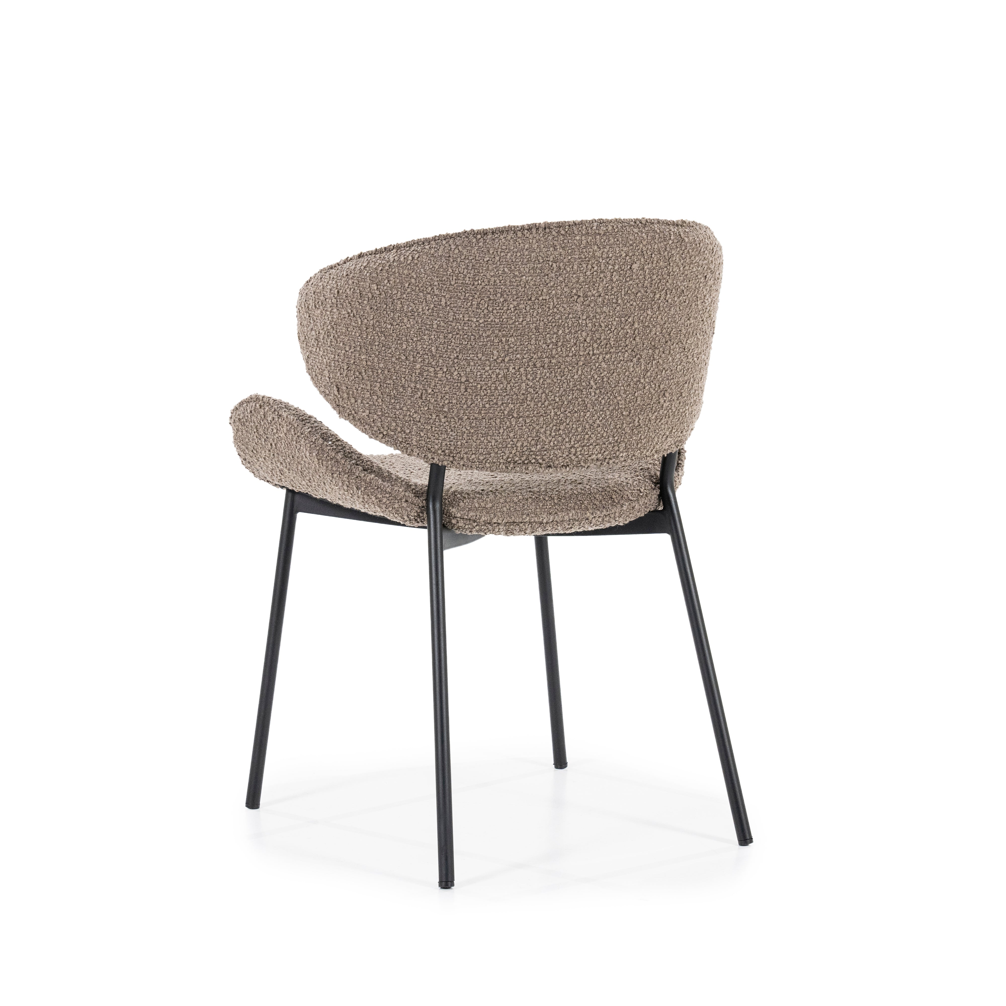 TESS Chair brown with black base