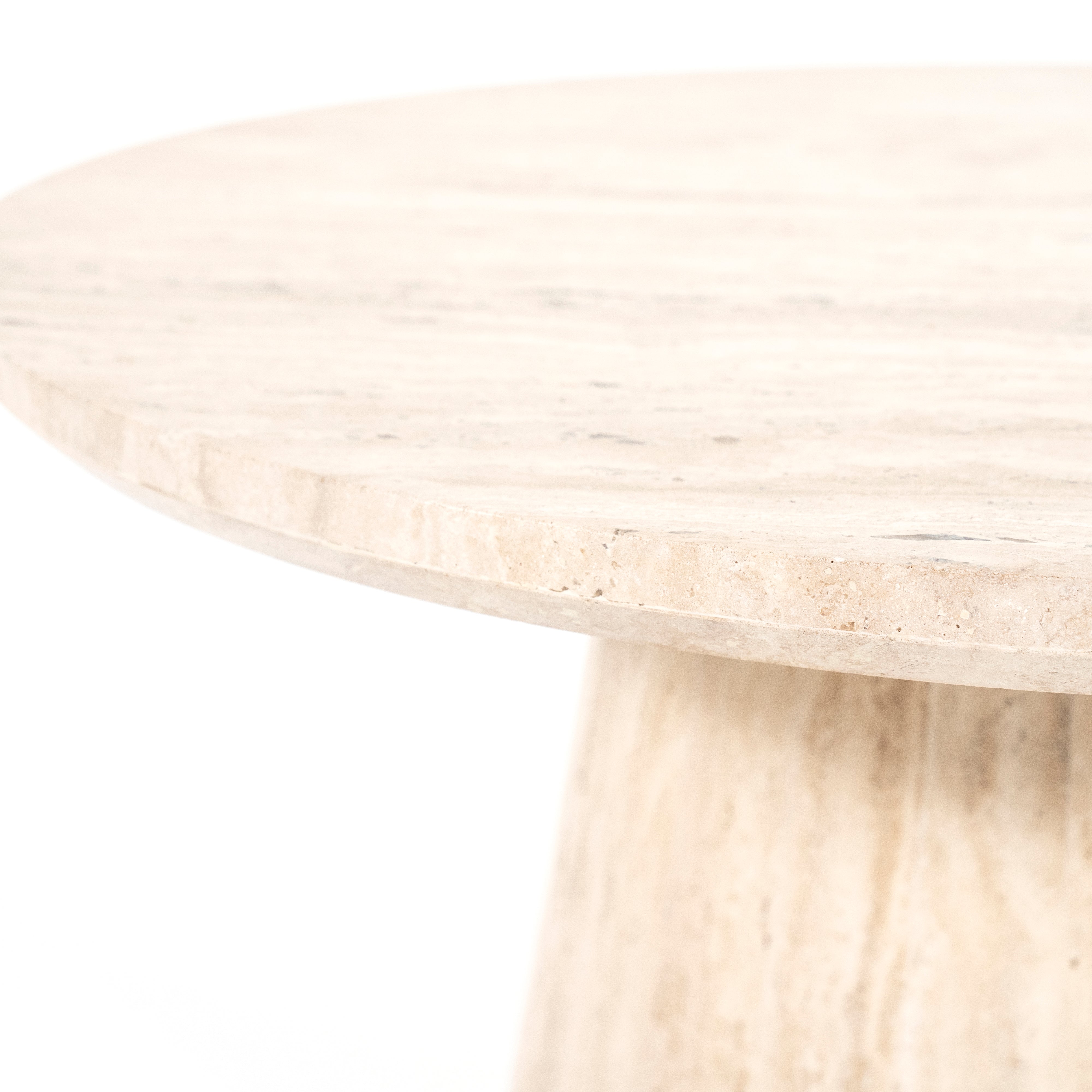 AIME Light Beige Travertine Coffee Table