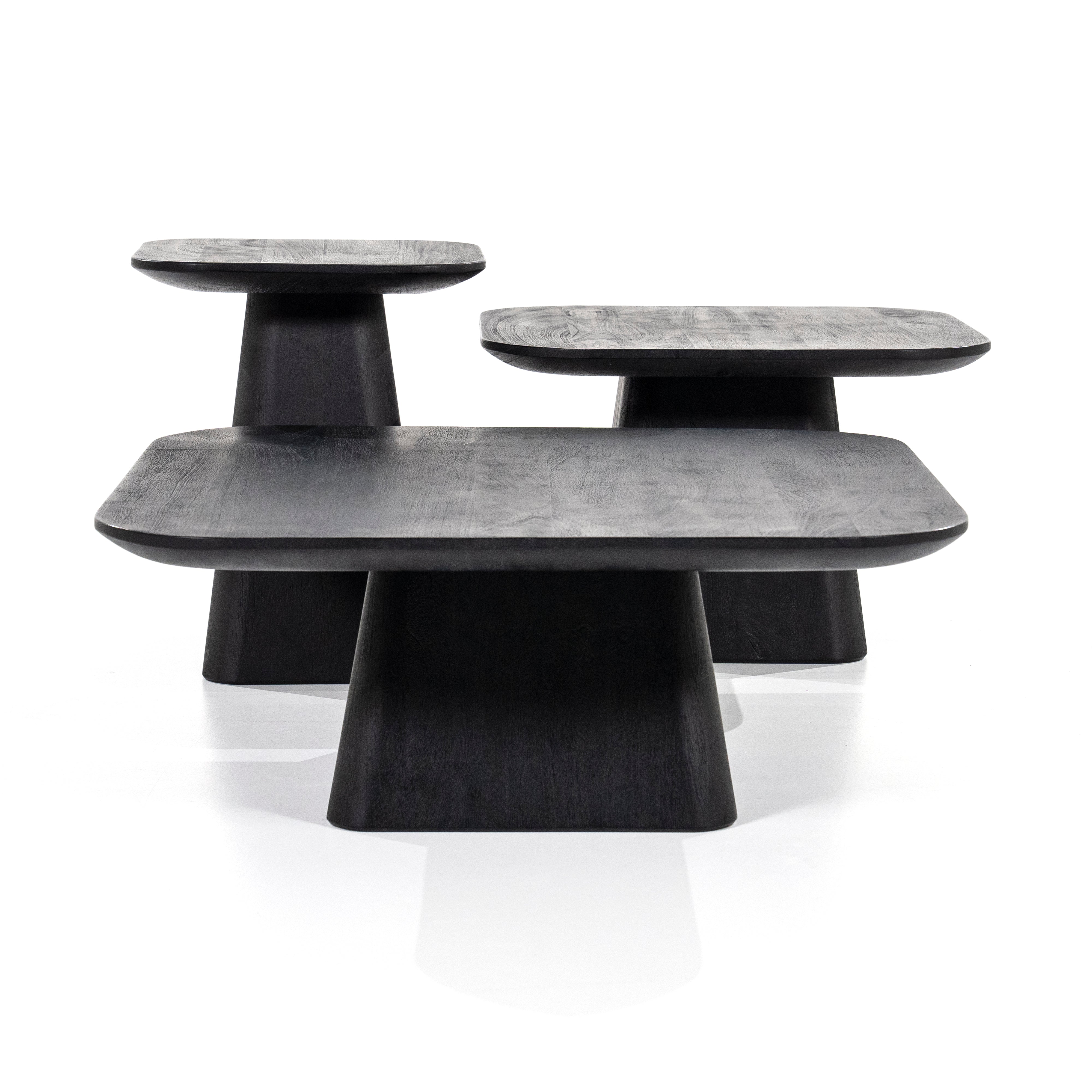ARON Coffee Table Black Mango Wood