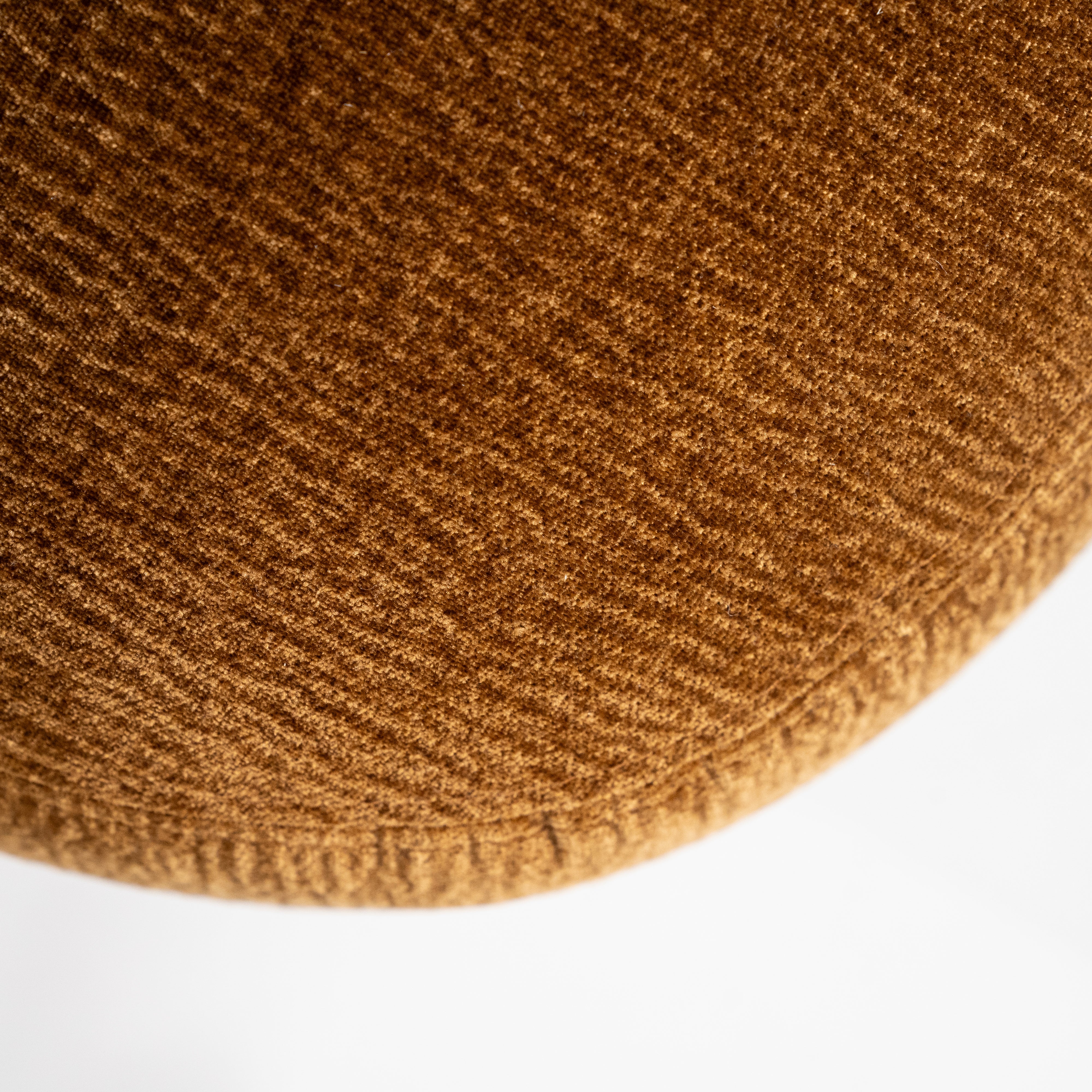 Fotel DAVID horčicový s čiernym podstavcom