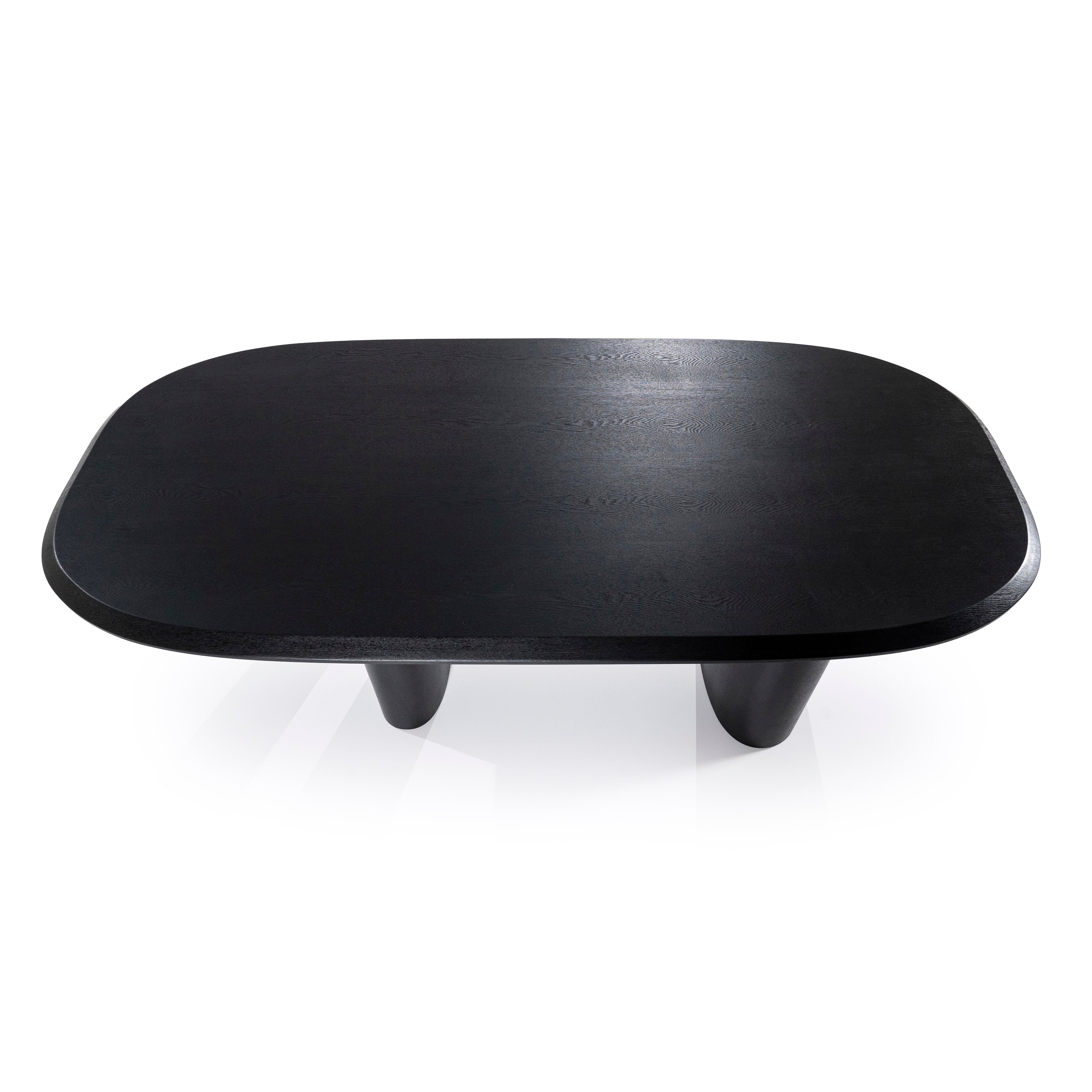 Stôl WALTER čierny dubový dyha