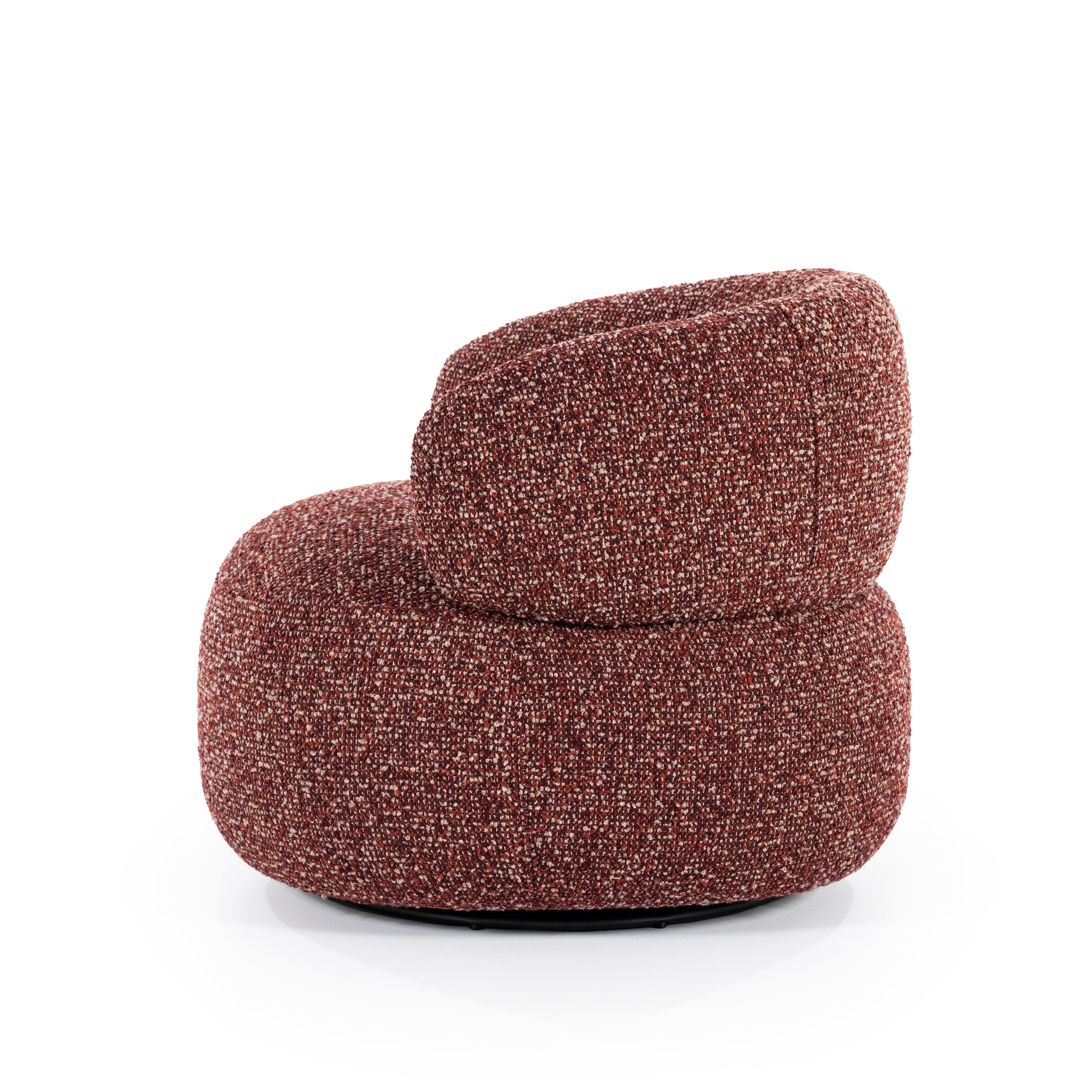 Fotel MAEVE hrdzavohnedý melír