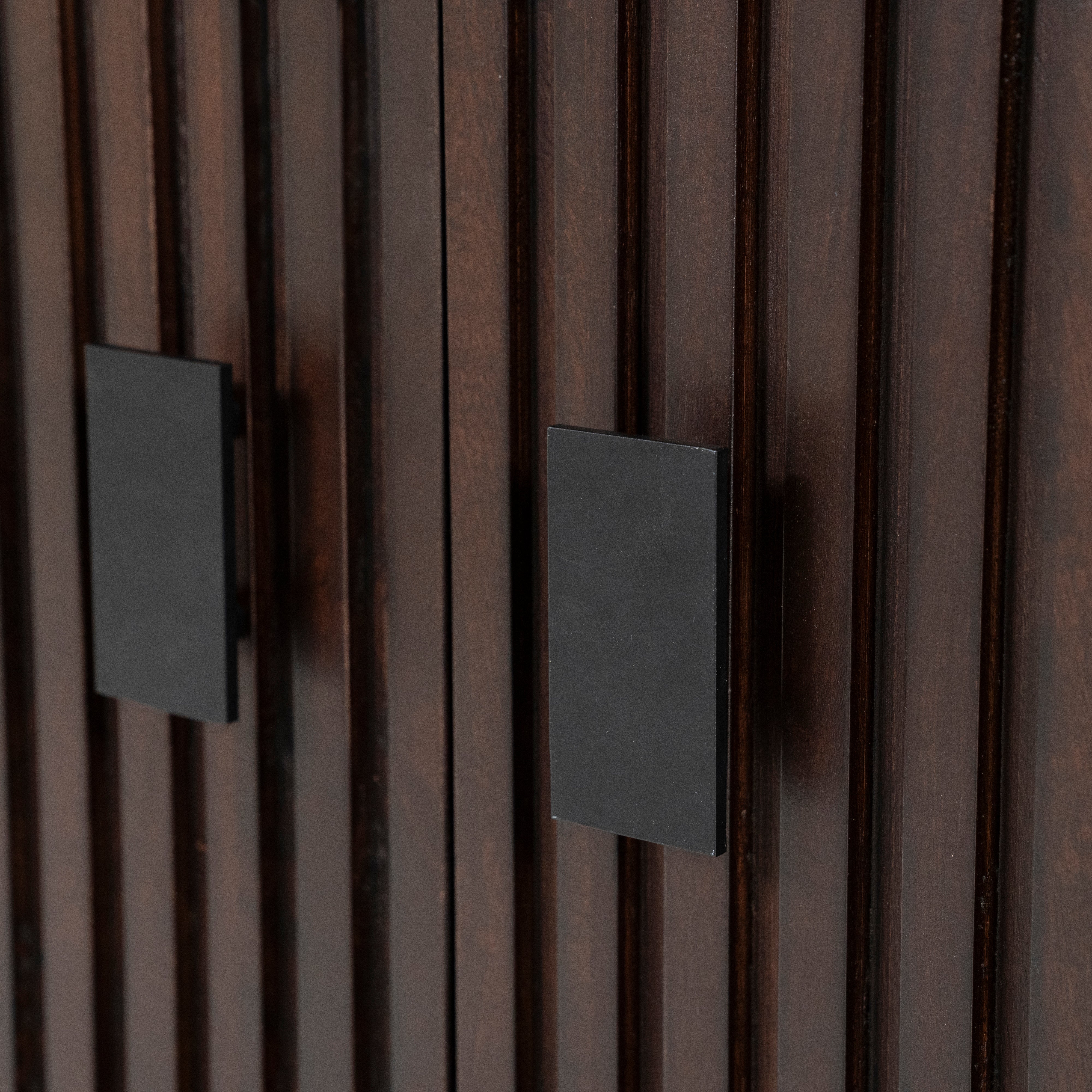 Regál REMI tmavohnedé mango drevo